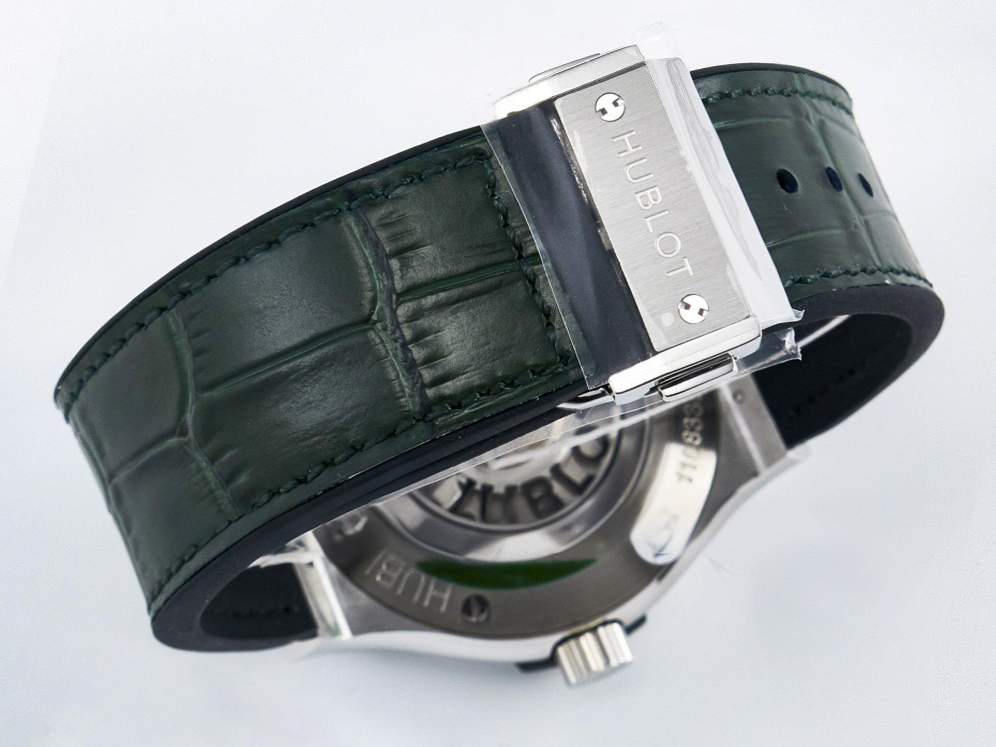 Hublot Classic Fusion Bang 42mm HBF 1:1 Best Edition Green Dial on Green Leather Strap A2892-fasswatch