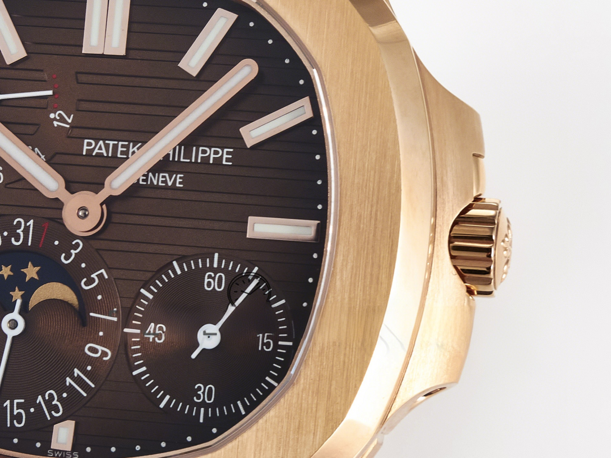 Patek Philippe Nautilus 5712 RG PPF 1:1 Best Edition Brown Dial on RG Bracelet PPF240 Super Clone V4+-fasswatch