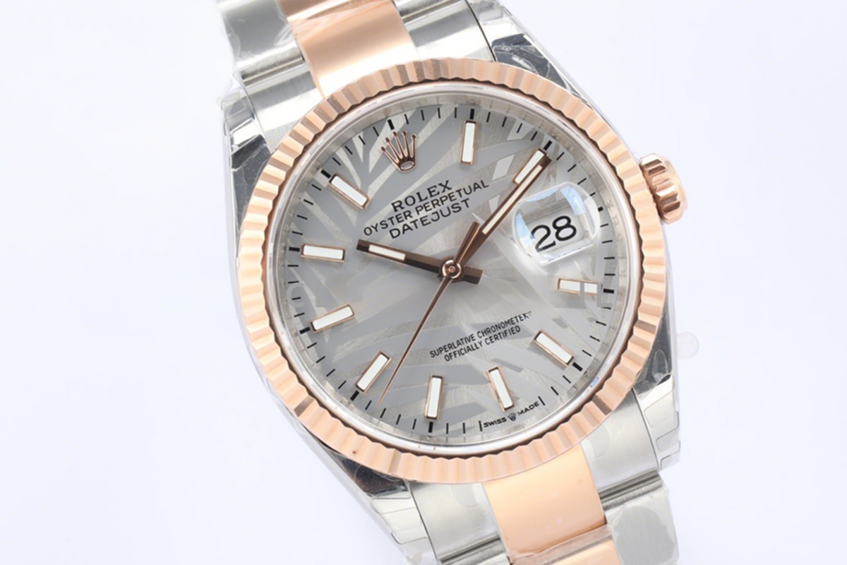 Rolex Datejust 36 126231 Silver Dial in Steel/Everose Gold-fasswatch