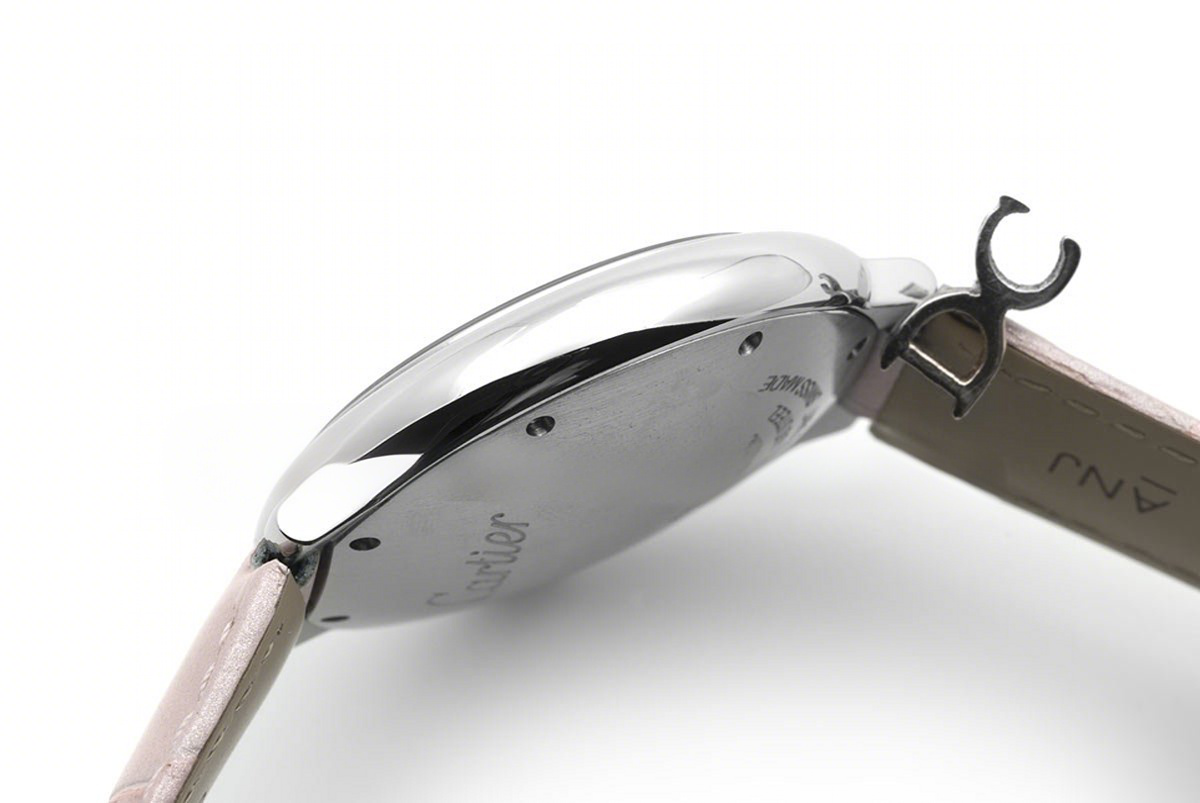 Ballon Bleu de Cartier 36mm Pink Dial in Steel on Pink Leather Strap-fasswatch