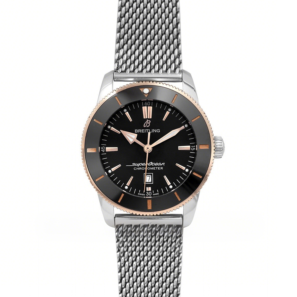 Breitling Superocean Heritage II B20 Automatic 44mm in Black Dial on Black and Rose Gold Bezel-fasswatch