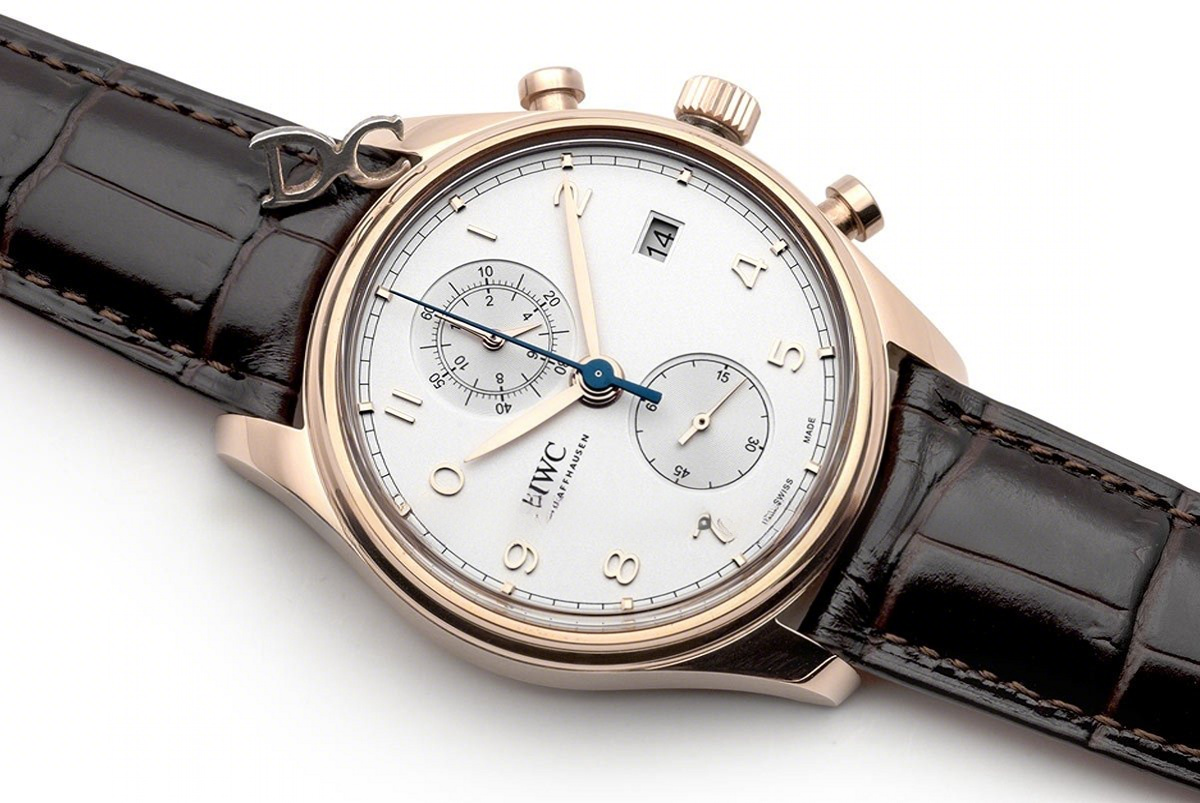 IWC Portugieser Chronograph Classic IW3903 White Dial in Rose Gold-fasswatch