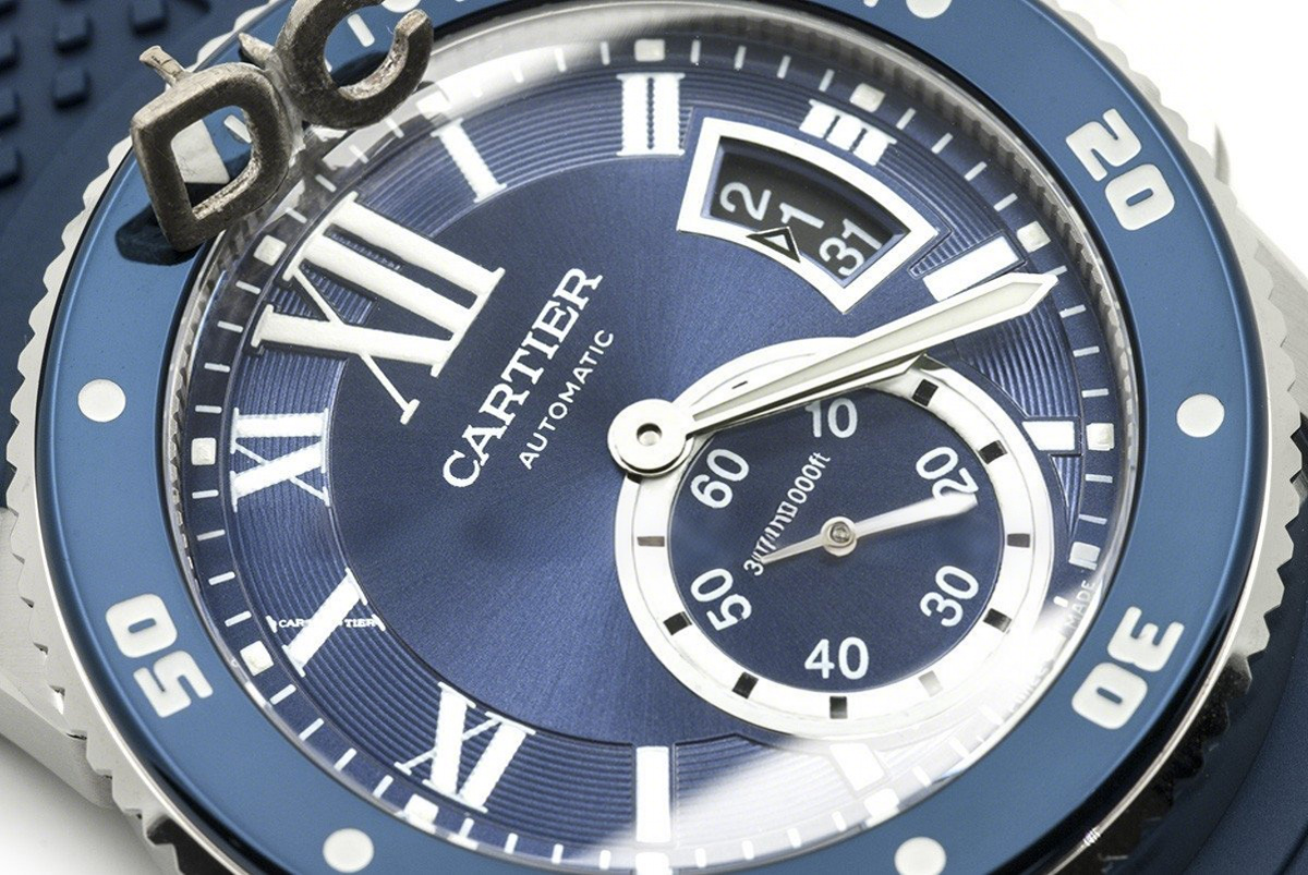 Calibre de Cartier Diver Blue Dial in Steel-fasswatch