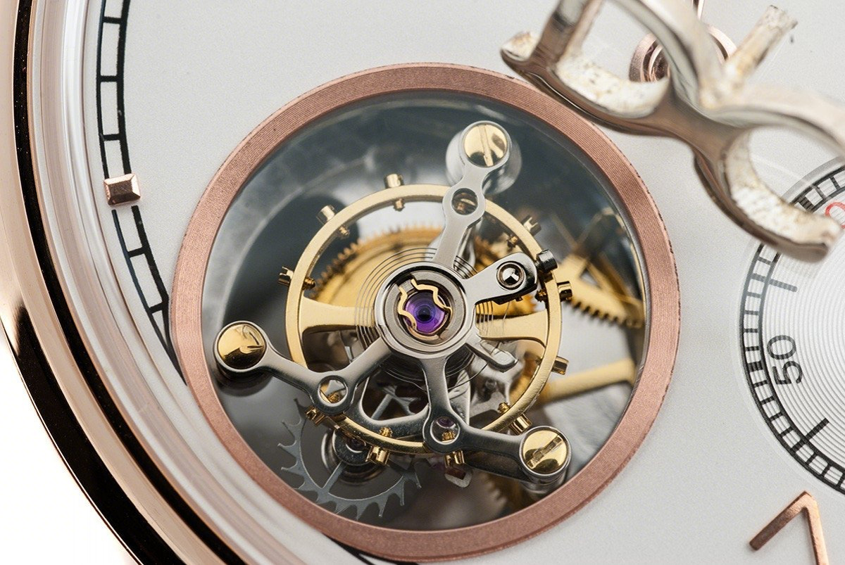 IWC Portuguese Tourbillon Hand Wound IW546302 Silver Dial in Rose Gold-fasswatch