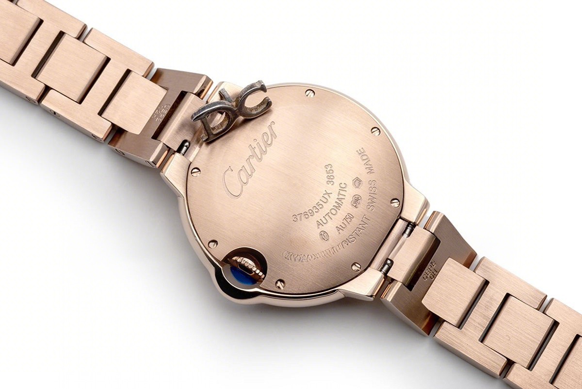 Cartier Ballon Bleu De Cartier 36mm White Dial in Pink Gold-fasswatch