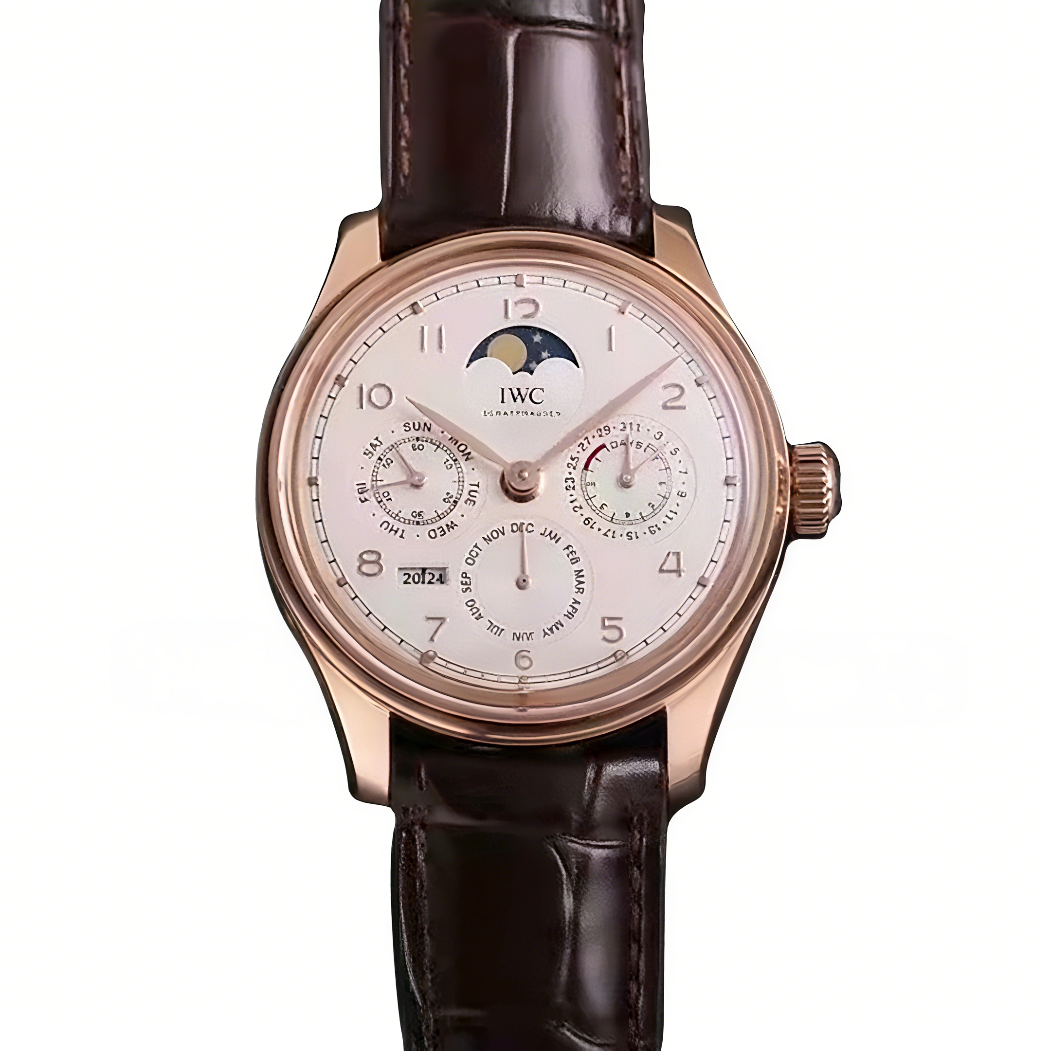 IWC Portugieser Perpetual Calendar IW5033 White Dial in Rose Gold-fasswatch