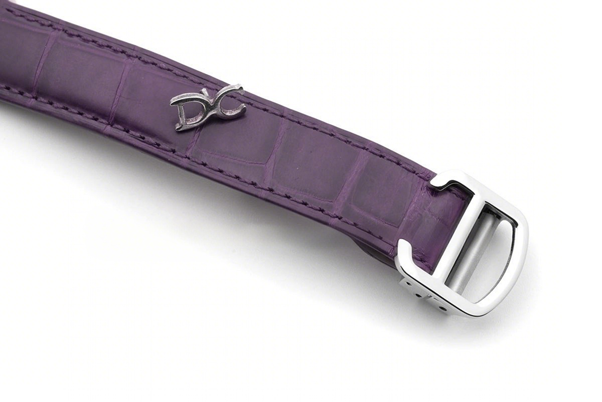 Cle de Cartier Tourbillon White Gold 35mm on Purple Leather Strap-fasswatch