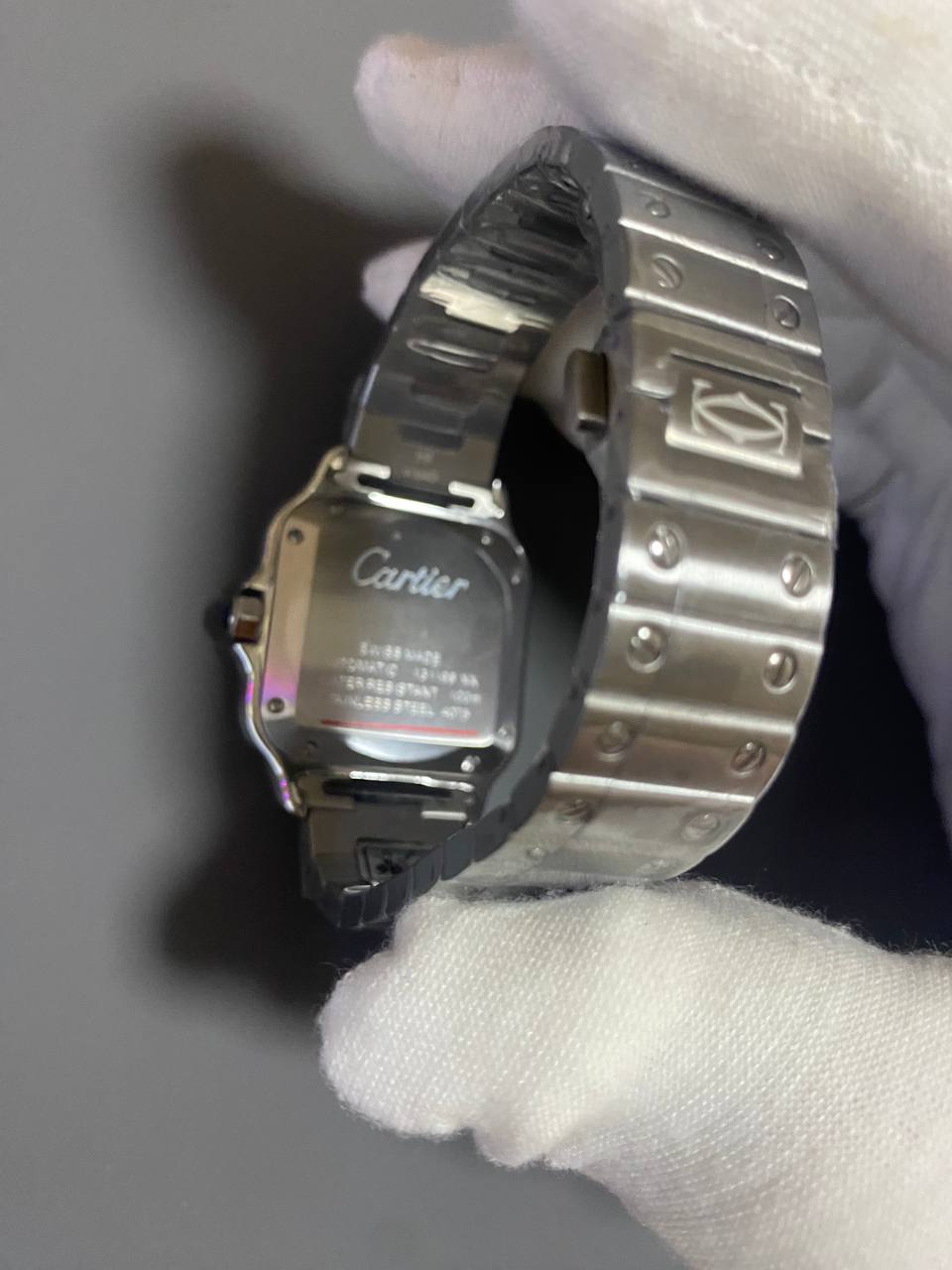 Super Clone 1:1 Cartier Santos Medium Model Blue WSSA0063 Replica-fasswatch