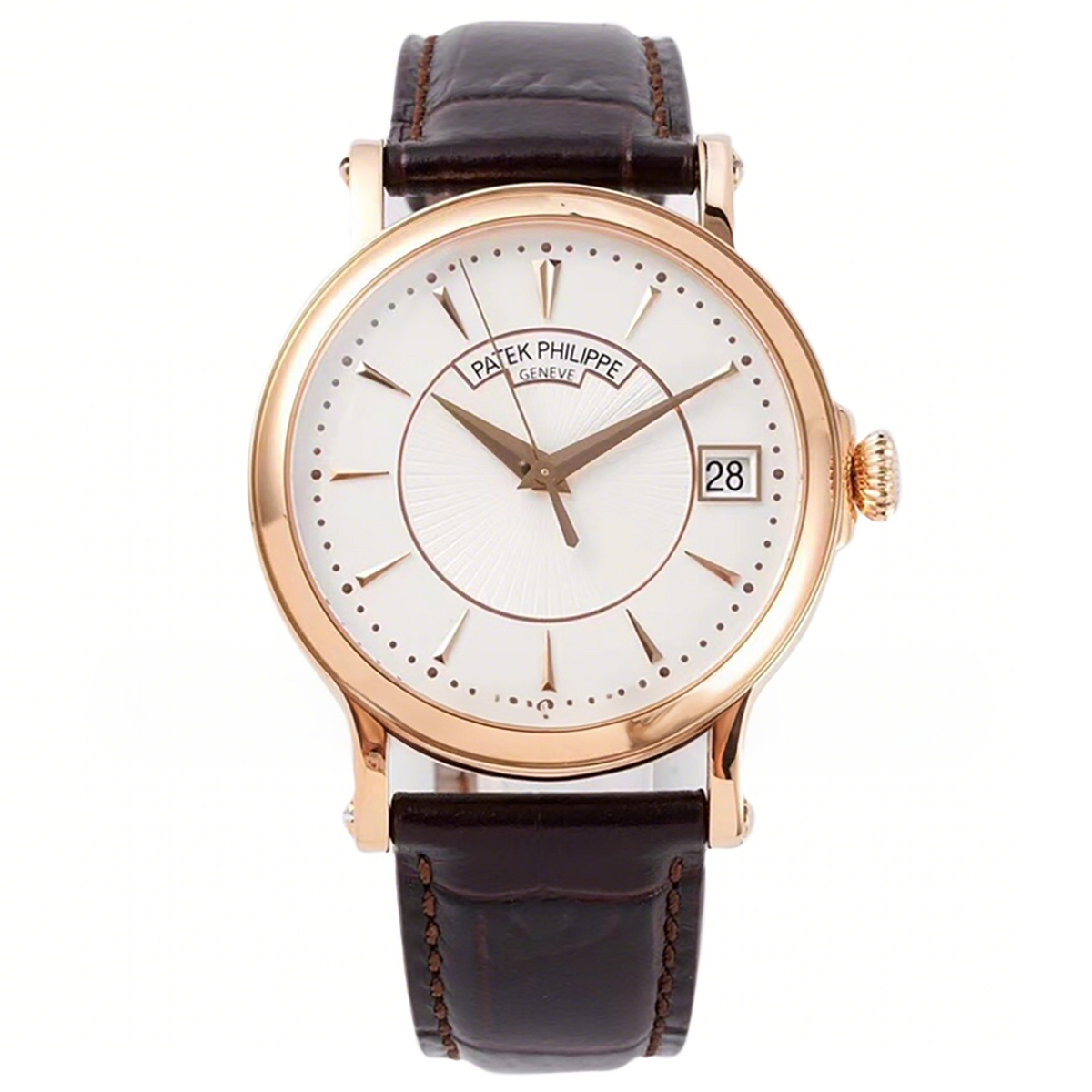Patek Philippe Calatrava 5153 White Dial in Rose Gold-fasswatch