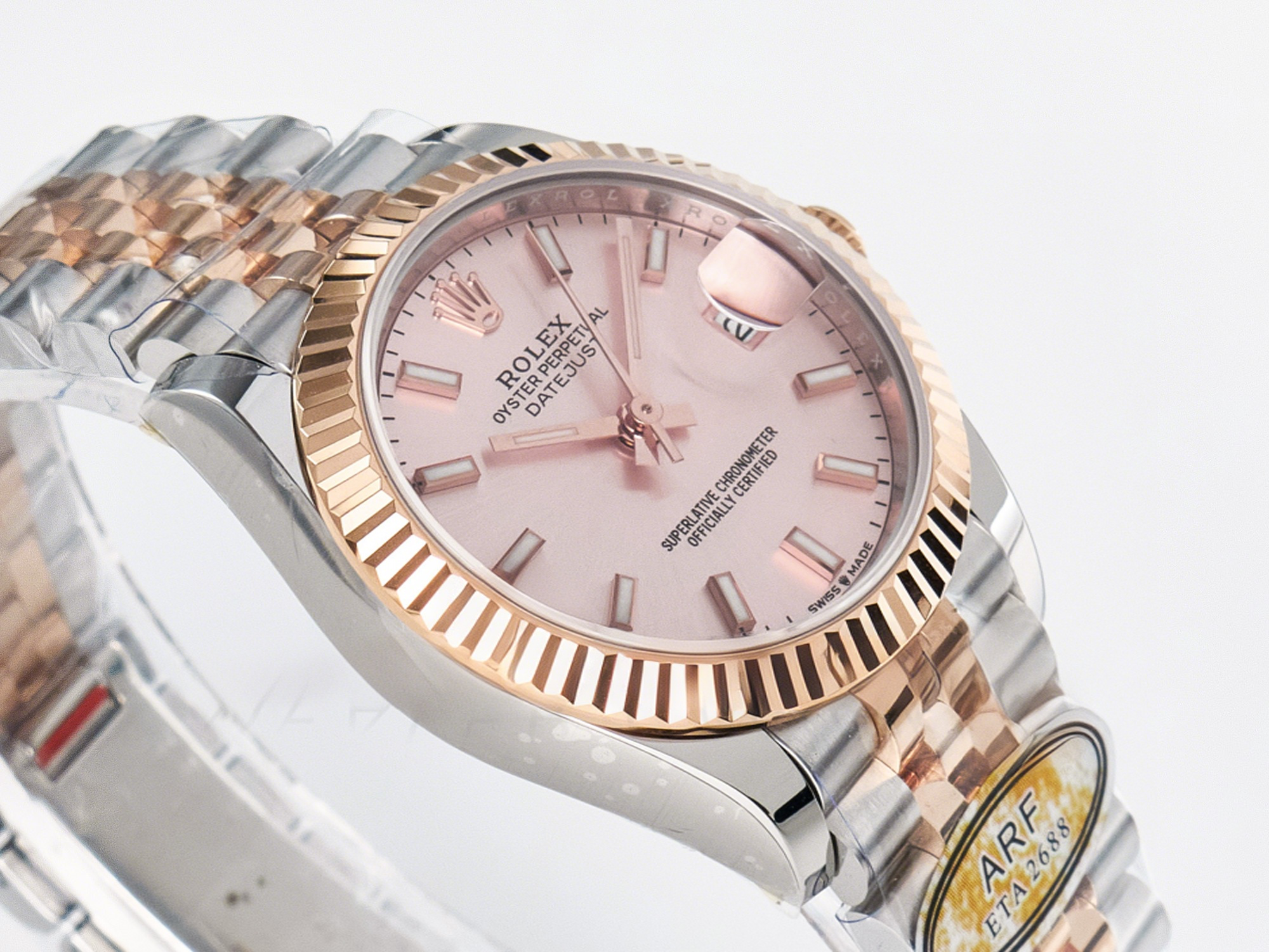 Rolex DateJust 31 278271 ARF 1:1 Best Edition 904L Steel RG Dial Stick Marker on SS/RG Jubilee Bracelet ETA 2688-fasswatch