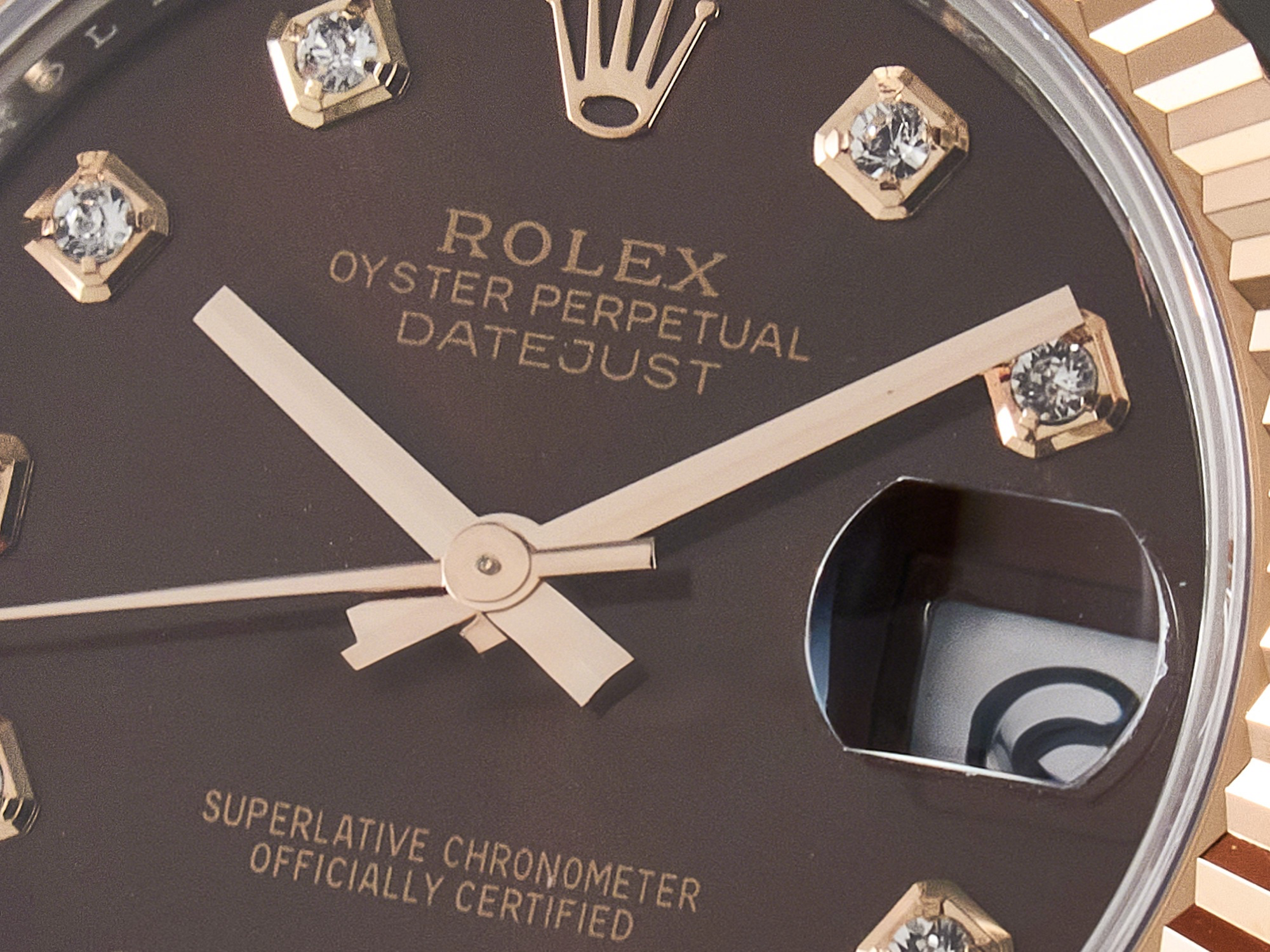 Rolex DateJust 31 278271 ARF 1:1 Best Edition 904L Steel Brown Diamonds Dial on SS/RG Oyster Bracelet ETA 2688-fasswatch