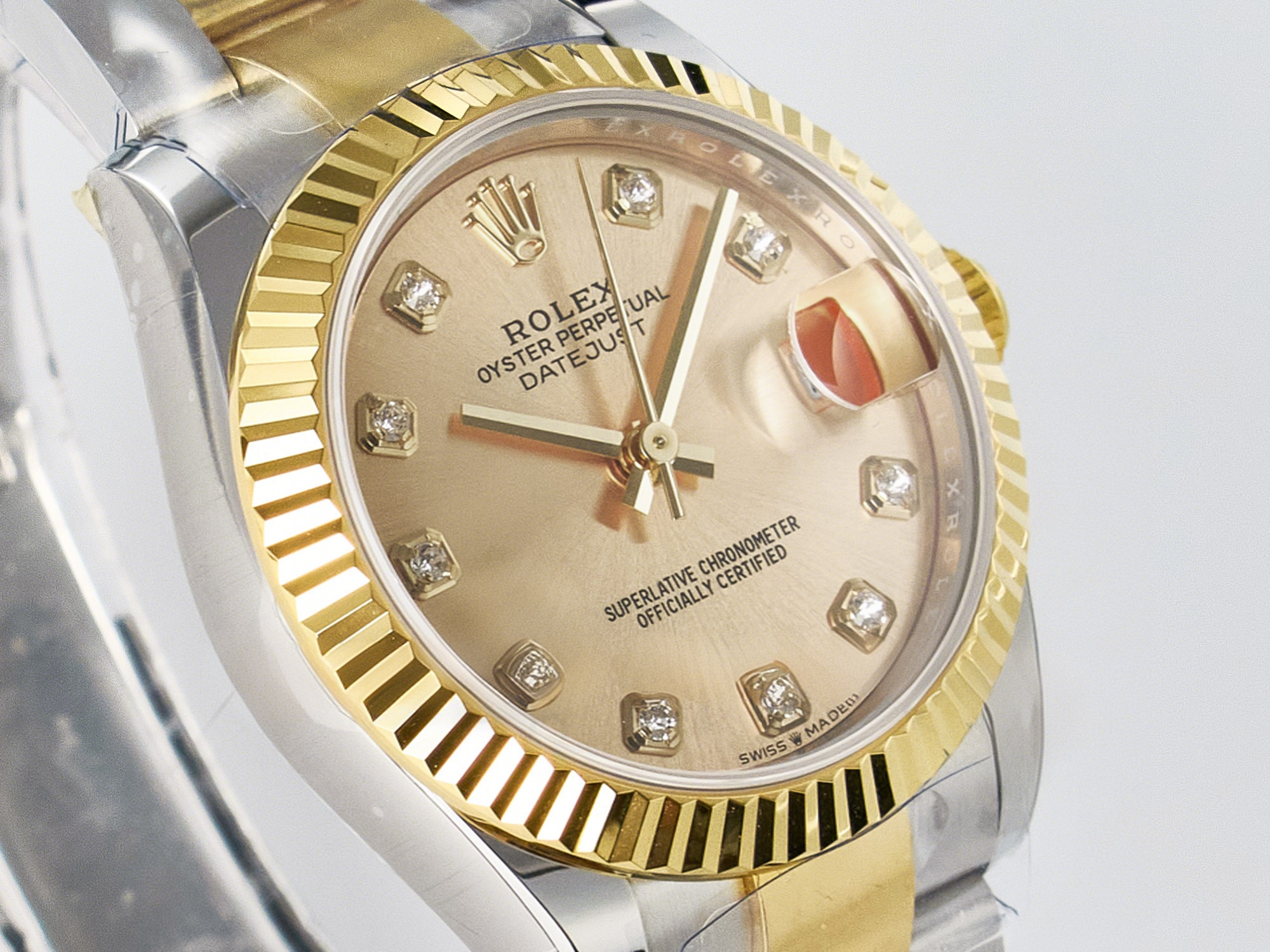 Rolex DateJust 31 278273 ARF 1:1 Best Edition 904L Steel YG Diamonds Dial on SS/YG Oyster Bracelet ETA 2688-fasswatch