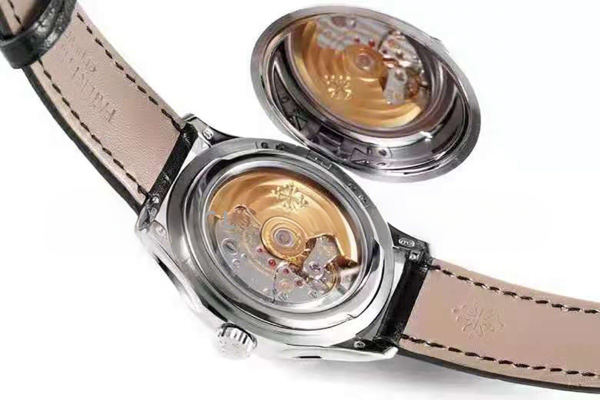 Patek Philippe Calatrava 5227 White Dial in White Gold on Black Leather Strap-fasswatch