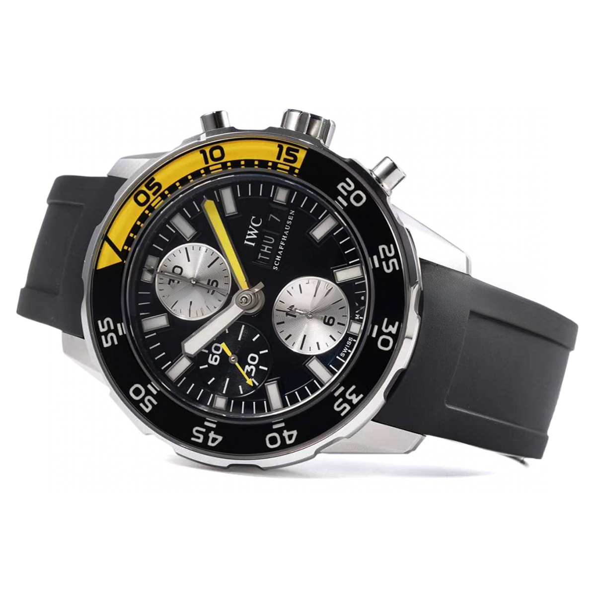 IWC Aquatimer Chronograph IW376702 Black Dial-fasswatch