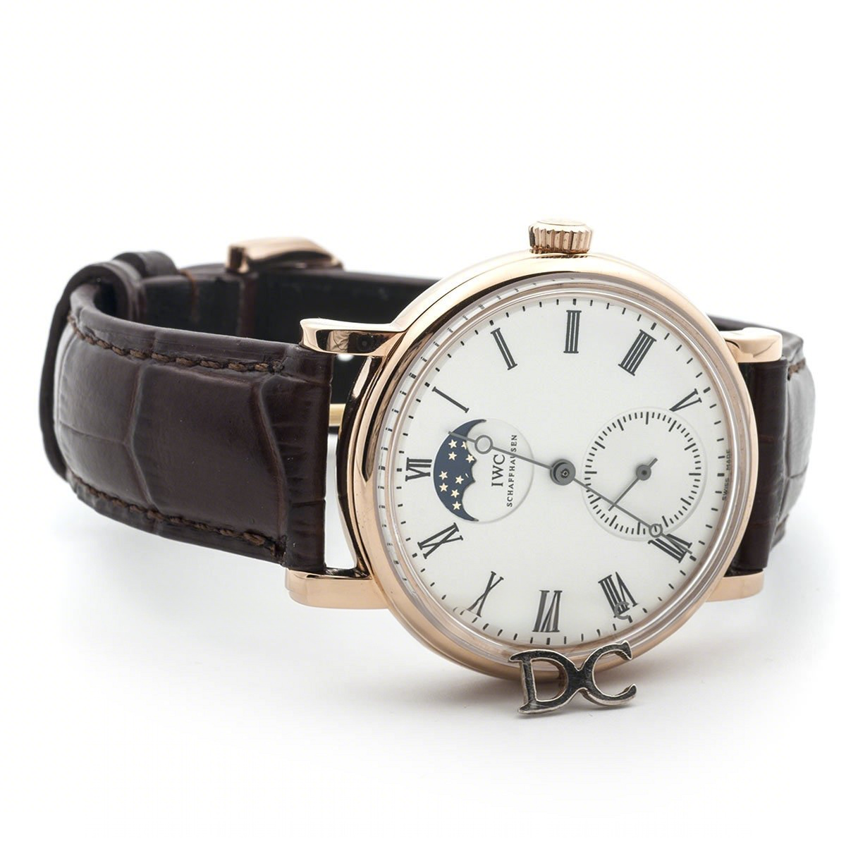IWC Vintage Portofino Hand Wound IW544803 White Dial in Rose Gold-fasswatch