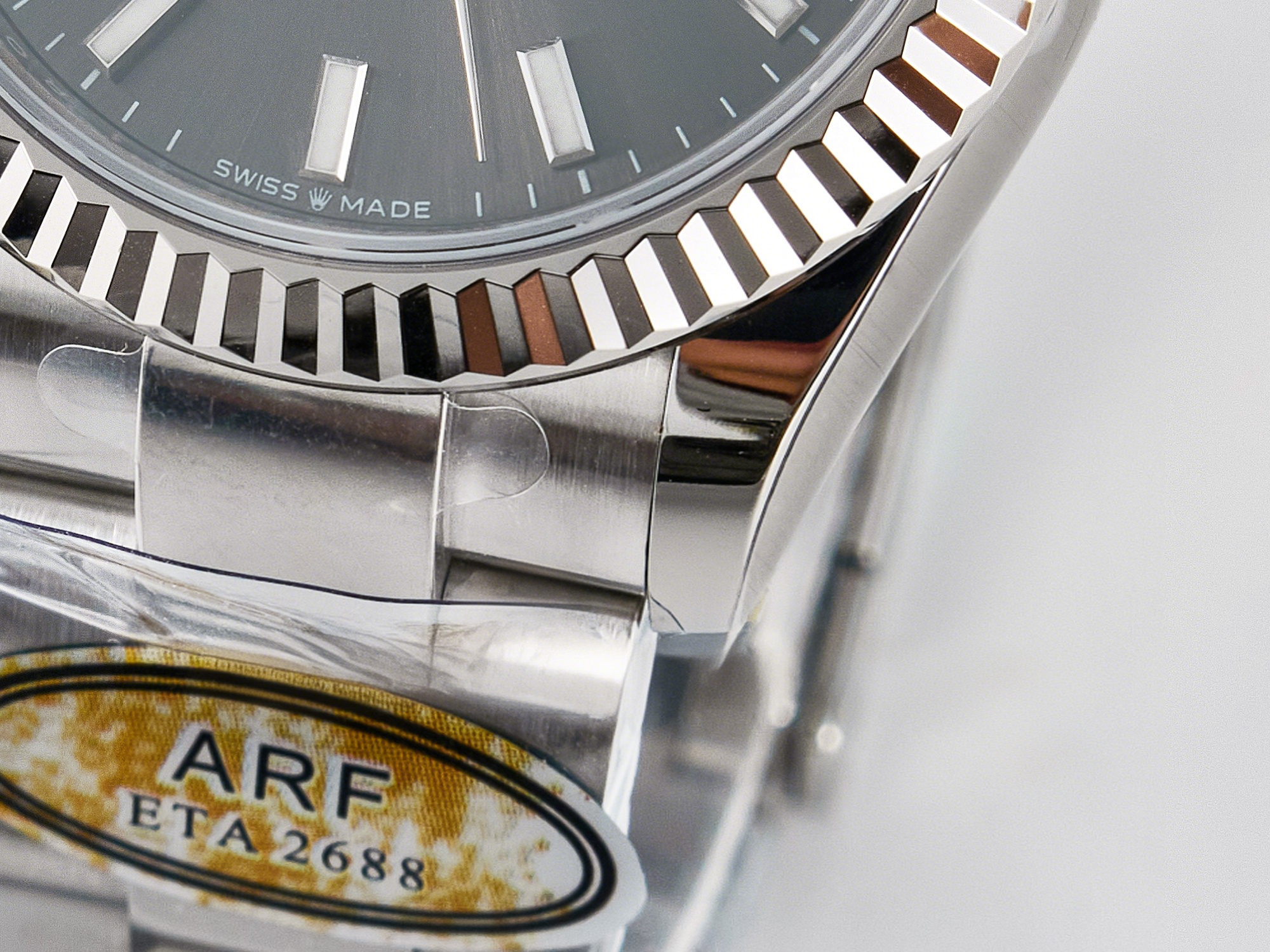 Rolex DateJust 31 278274 ARF 1:1 Best Edition 904L Steel Gray Dial Stick Marker on SS Oyster Bracelet ETA 2688-fasswatch
