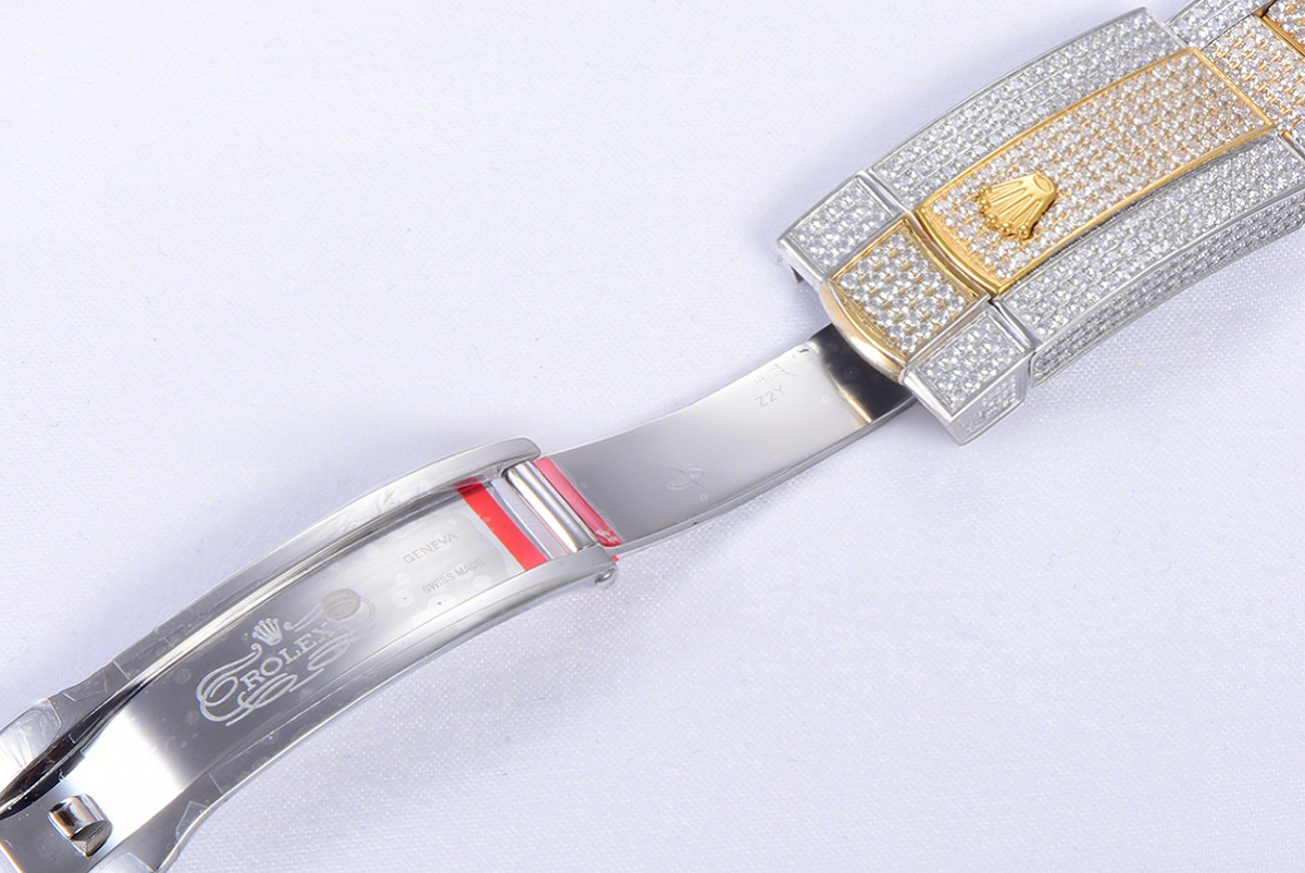 Rolex Datejust 41 126334 Diamond Paved Dial with Stick Markers in Yellow Gold-fasswatch