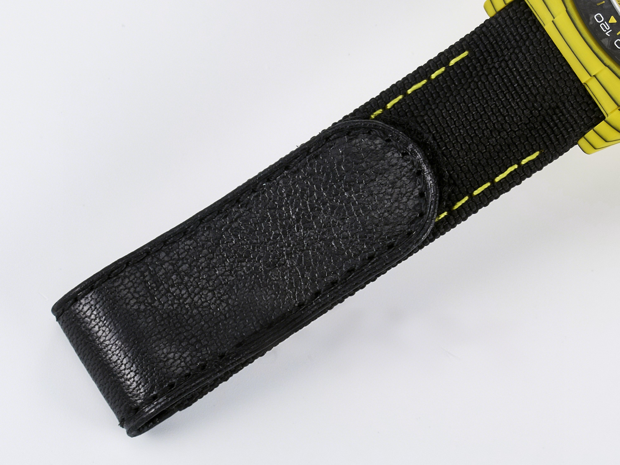 Rolex Daytona DIW Yellow Carbon Case DIWF Edition Black/White Dial on Black Nylon Strap A7750-fasswatch