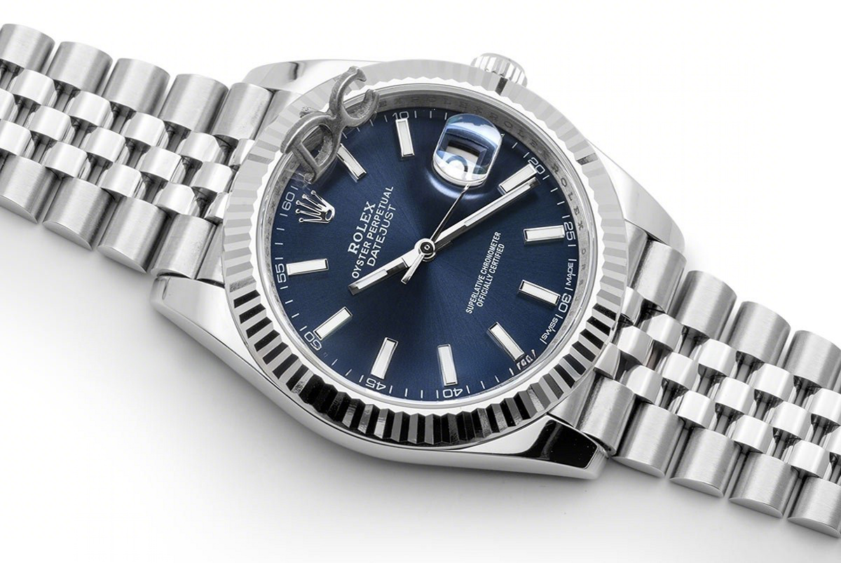 Rolex Datejust 41 126334 Blue Dial Stick Markers in White Gold-fasswatch