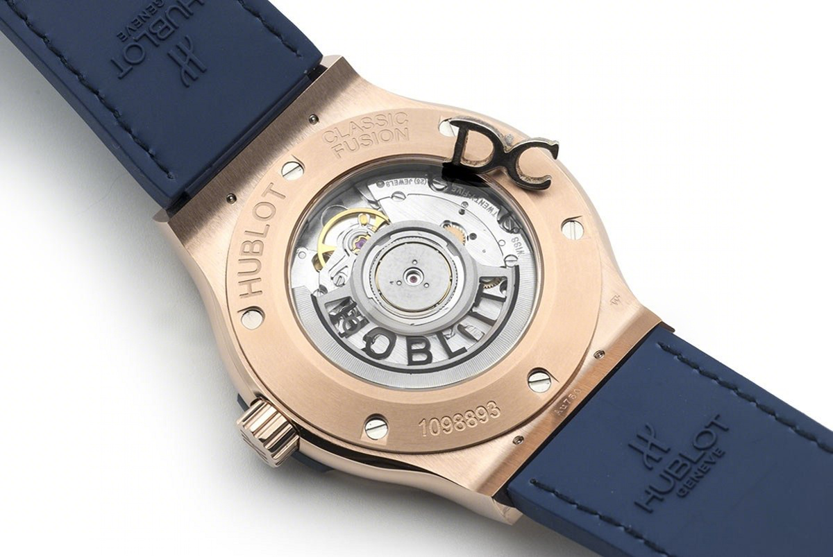 Hublot Classic Fusion Automatic 42mm Blue Dial in Rose Gold-fasswatch