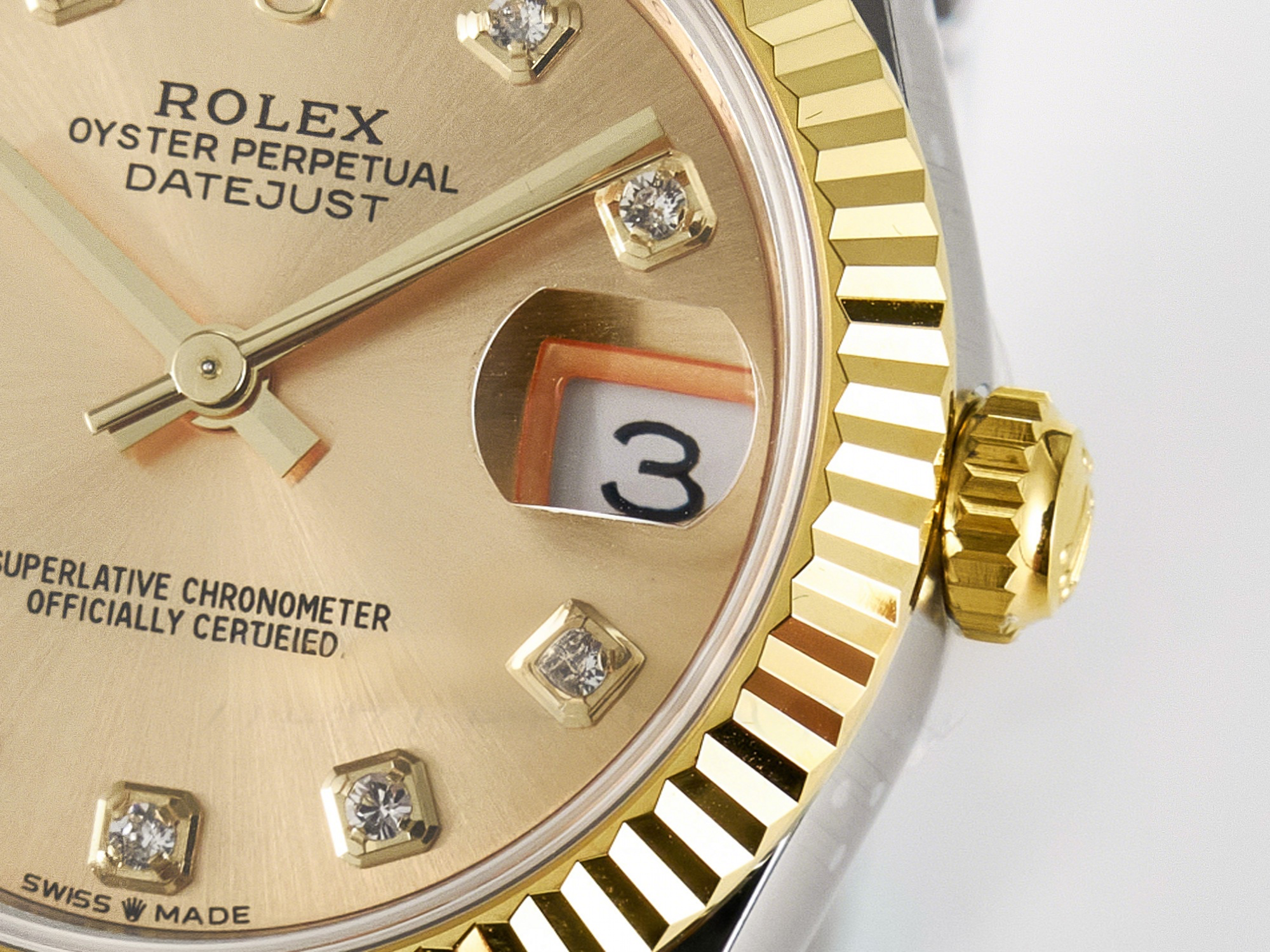 Rolex DateJust 31 278273 ARF 1:1 Best Edition 904L Steel YG Diamonds Dial on SS/YG Jubilee Bracelet ETA 2688-fasswatch