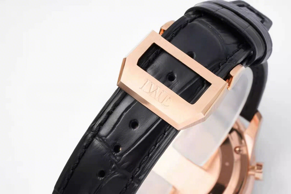 IWC Portugieser Chronograph IW371482 Black Dial in Rose Gold-fasswatch