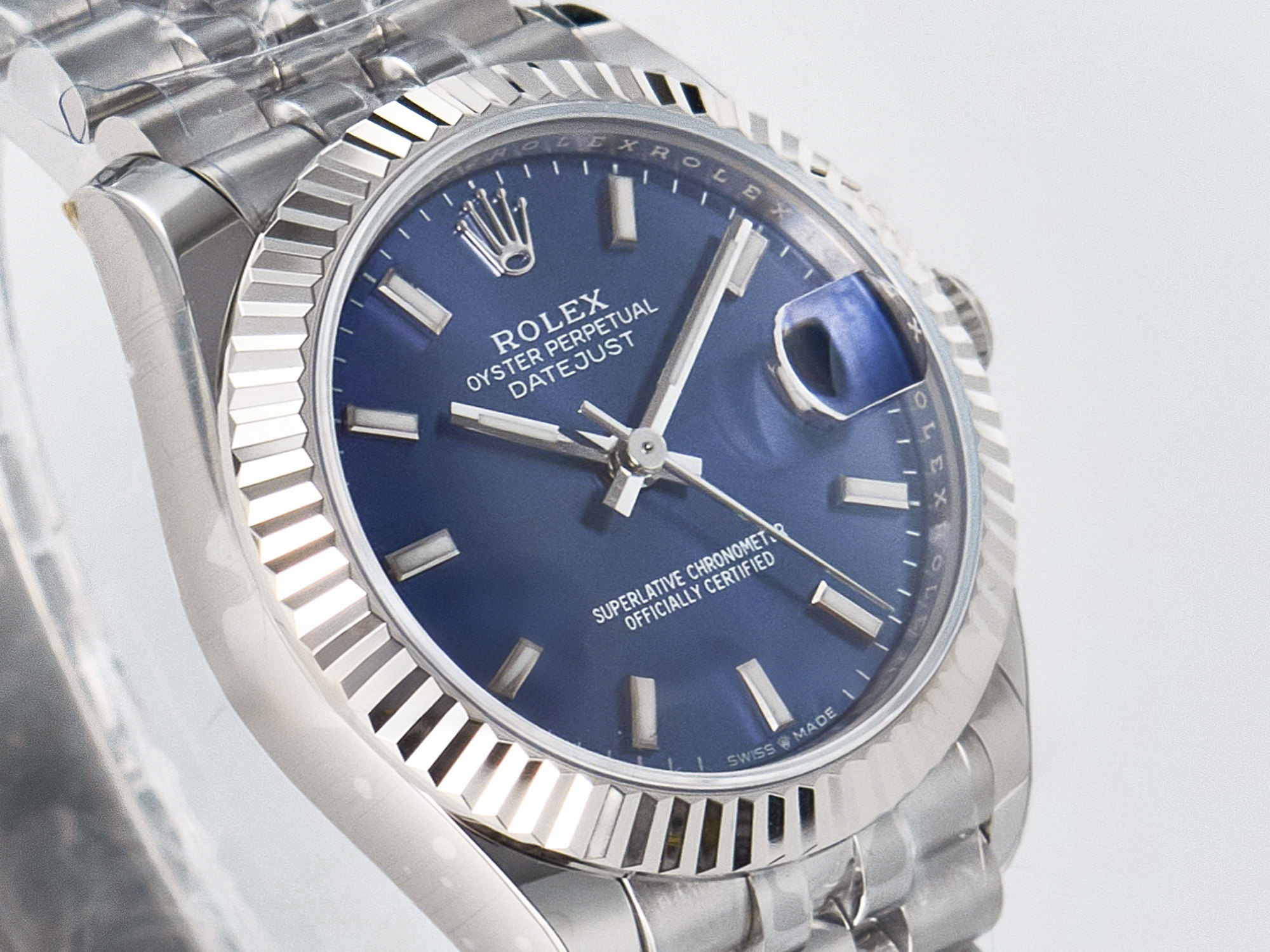 Rolex DateJust 31 278274 ARF 1:1 Best Edition 904L Steel Blue Dial Stick Marker on SS Jubilee Bracelet ETA 2688-fasswatch
