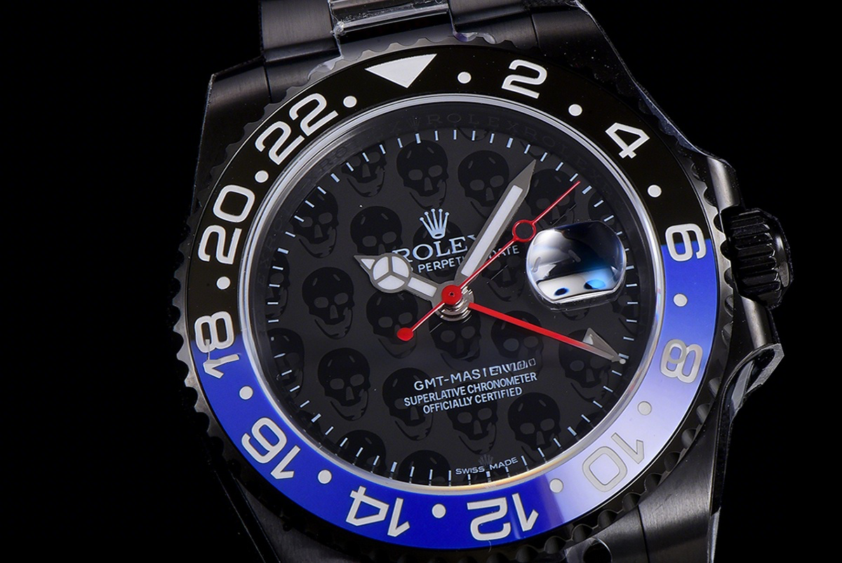 Rolex GMT Master II 116710 Titan Black “Revenge” BLNR Black Dial in DLC-fasswatch