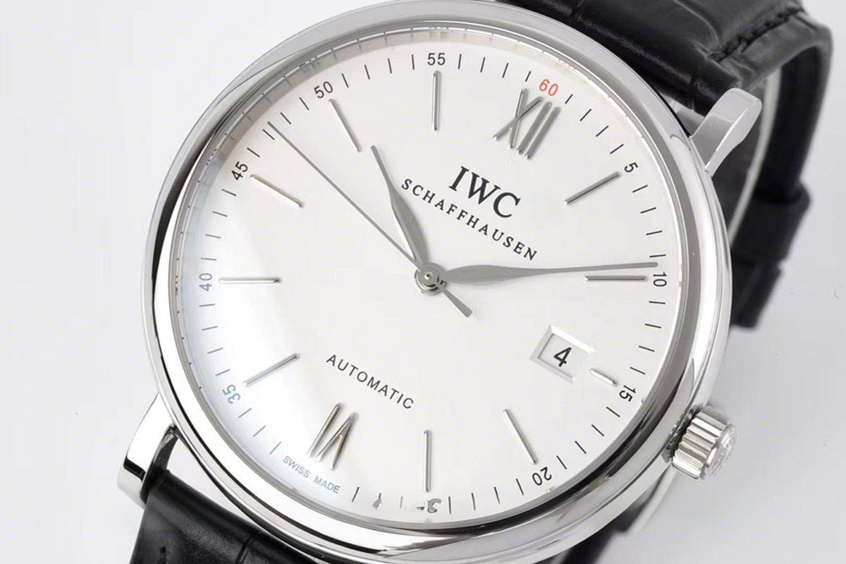 IWC Portofino Automatic IW356501 White Dial in Steel-fasswatch