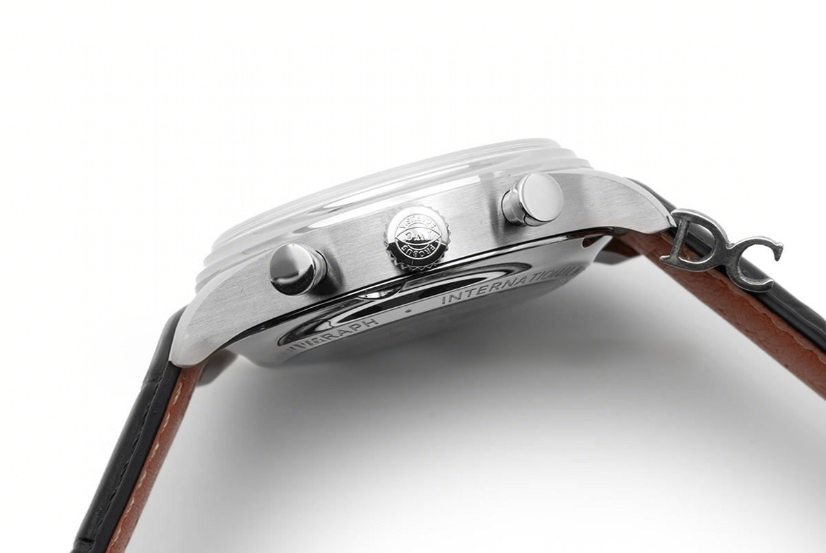 IWC Portuguese Automatic Chronograph Grey Dial in Steel-fasswatch