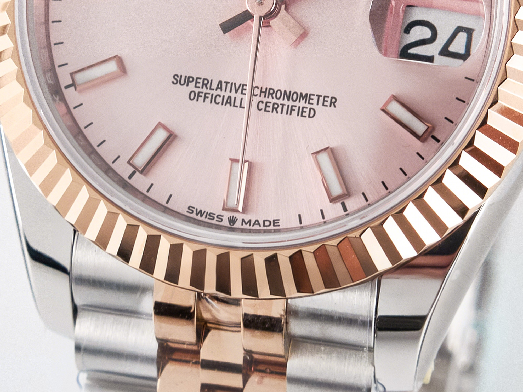 Rolex DateJust 31 278271 ARF 1:1 Best Edition 904L Steel RG Dial Stick Marker on SS/RG Jubilee Bracelet ETA 2688-fasswatch