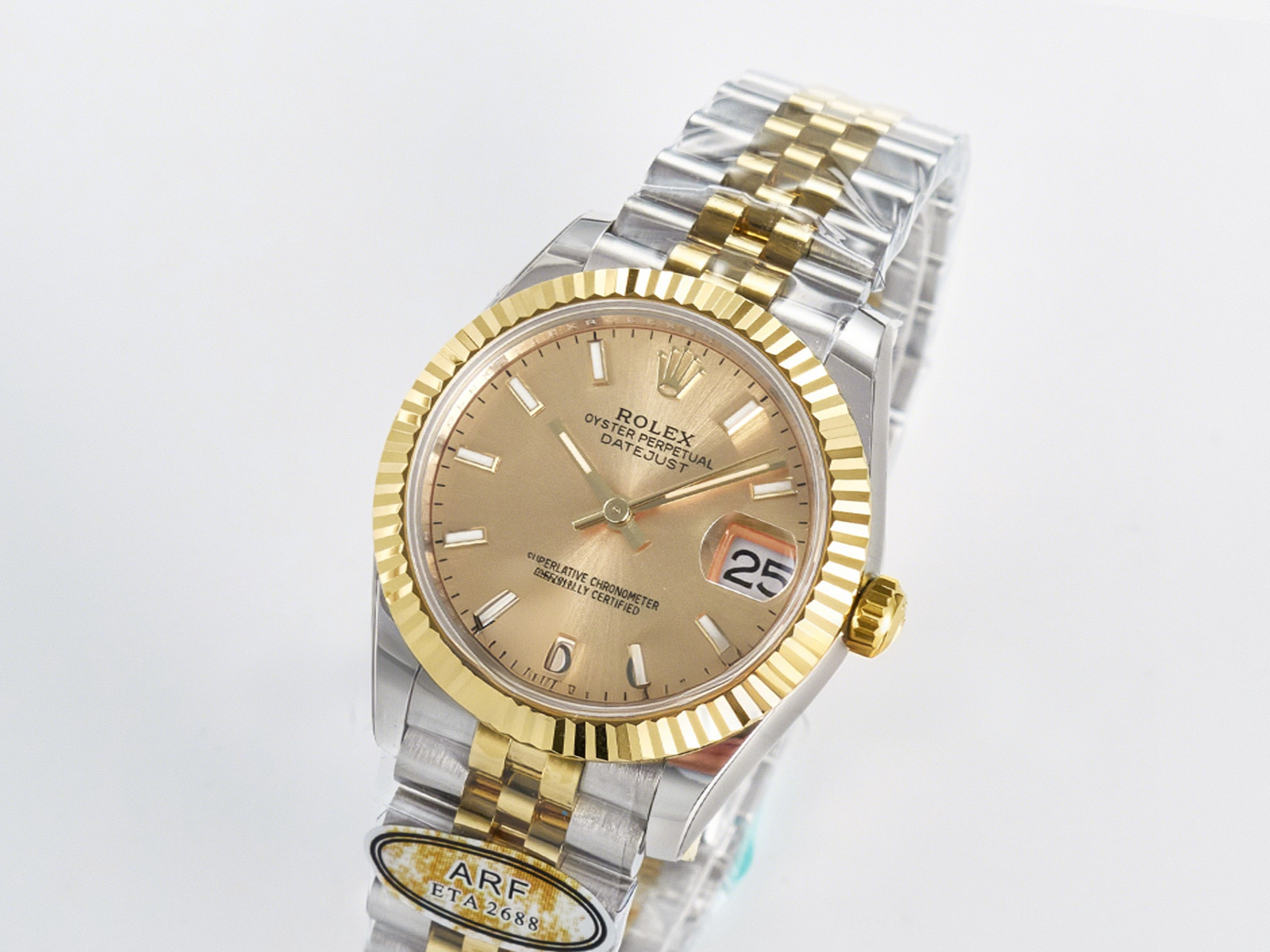 Rolex DateJust 31 278273 ARF 1:1 Best Edition 904L Steel YG Dial Stick Marker on SS/YG Jubilee Bracelet ETA 2688-fasswatch