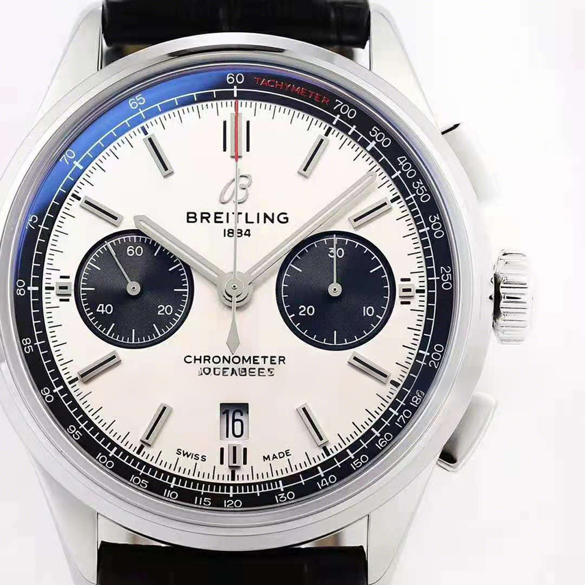 Breitling Premier B01 Chronograph 42 Silver Dial Ref: AB0118221G1X1-fasswatch