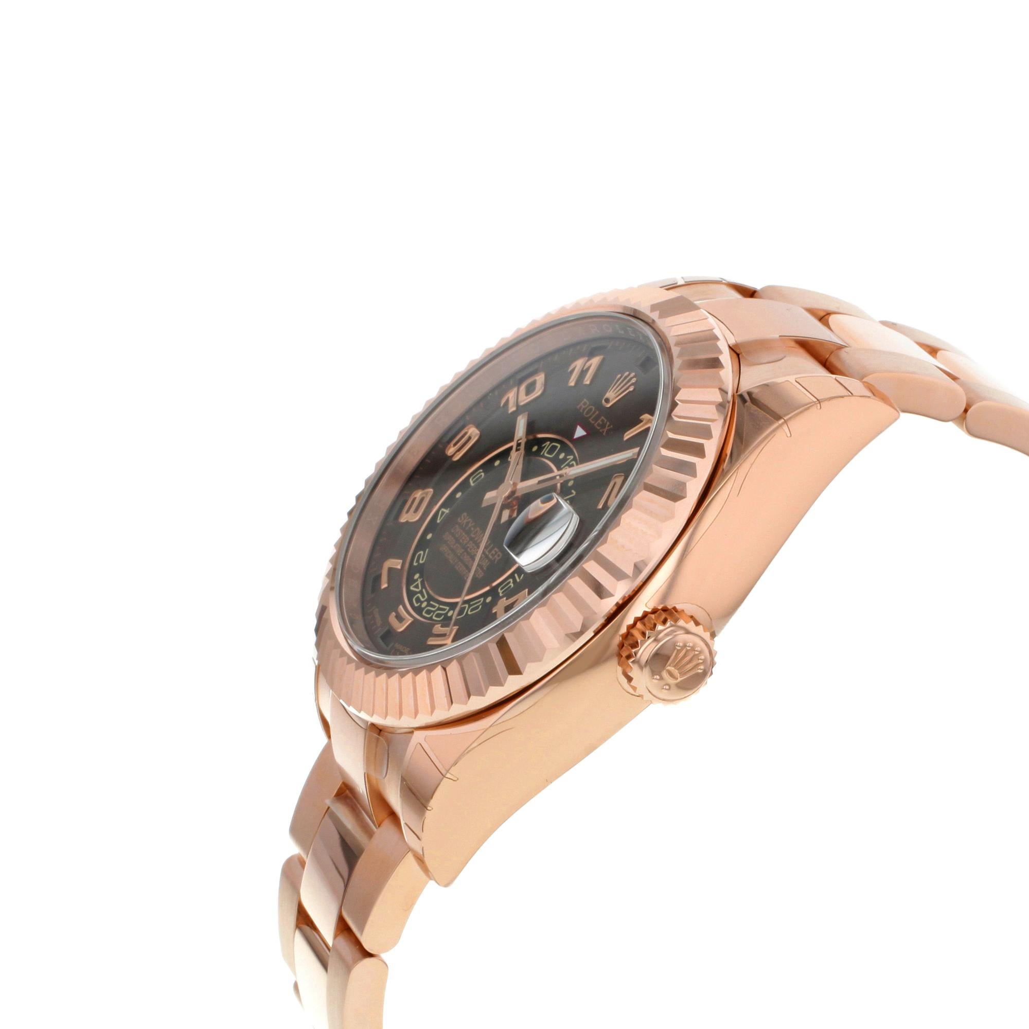 Rolex Sky-Dweller 326935 CH 18 Karat Everose Gold Automatic Men's Watch-fasswatch