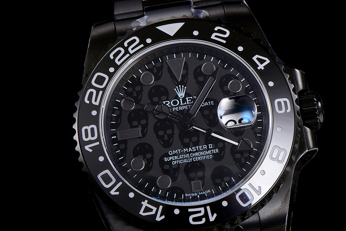 Rolex GMT Master II 116710 Titan Black “Revenge” Black Dial in DLC-fasswatch