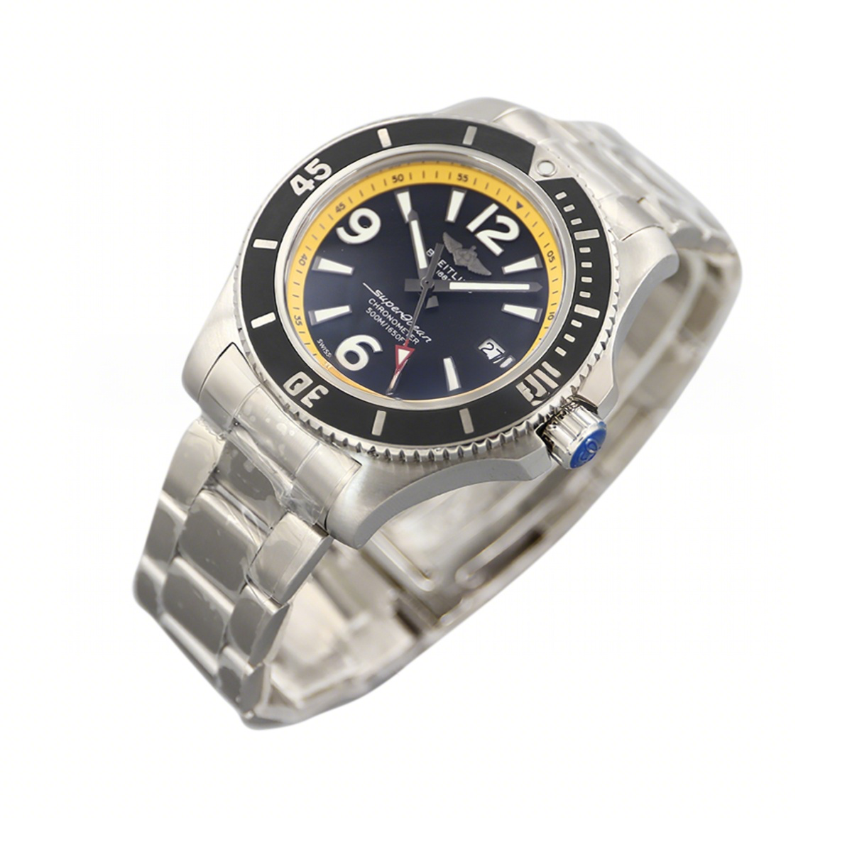 Breitling Superocean Automatic 44mm in Black/Yellow Dial on Black Bezel-fasswatch