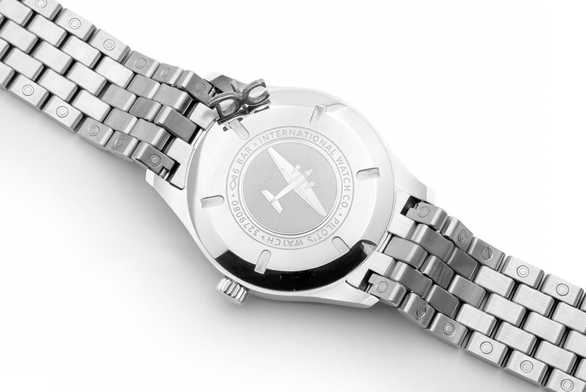 IWC Mark XVII Black Dial on Steel Bracelet IW326504-fasswatch