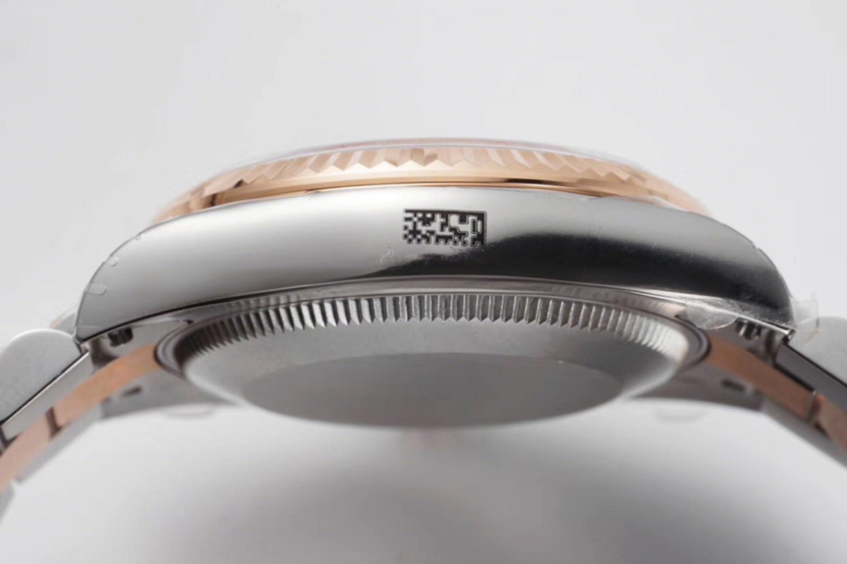 Rolex Datejust 31 Rose Dial Diamond Markers in Everose Gold/Steel on President Bracelet-fasswatch