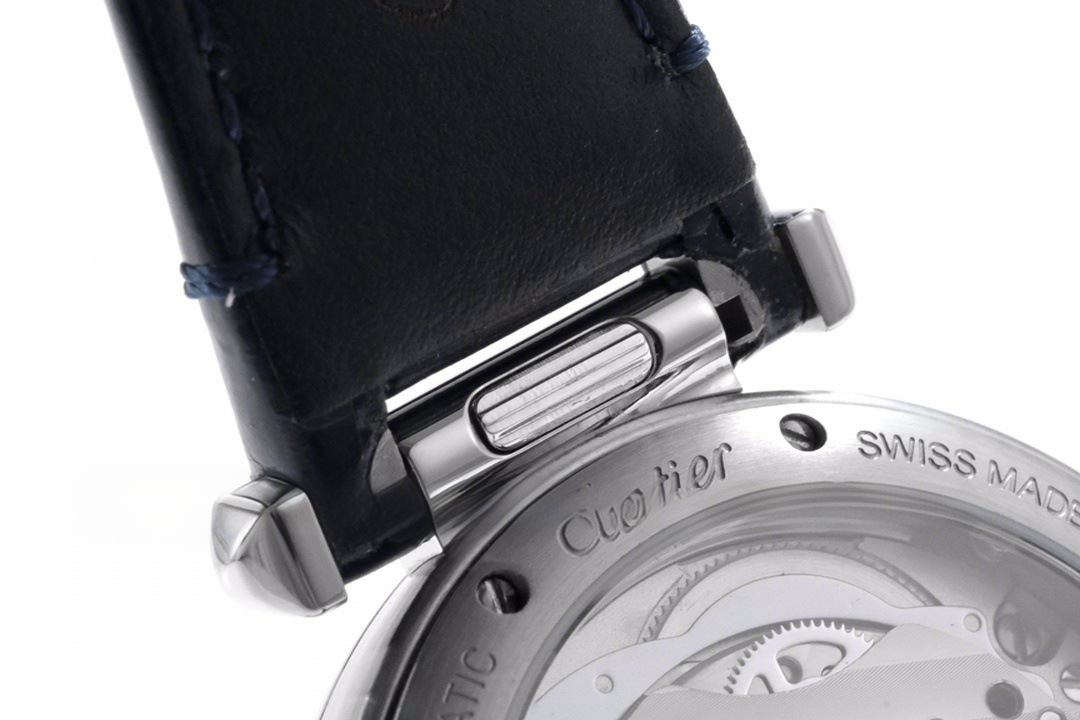 Cartier Pasha de Cartier 35mm in Blue Leather Strap-fasswatch