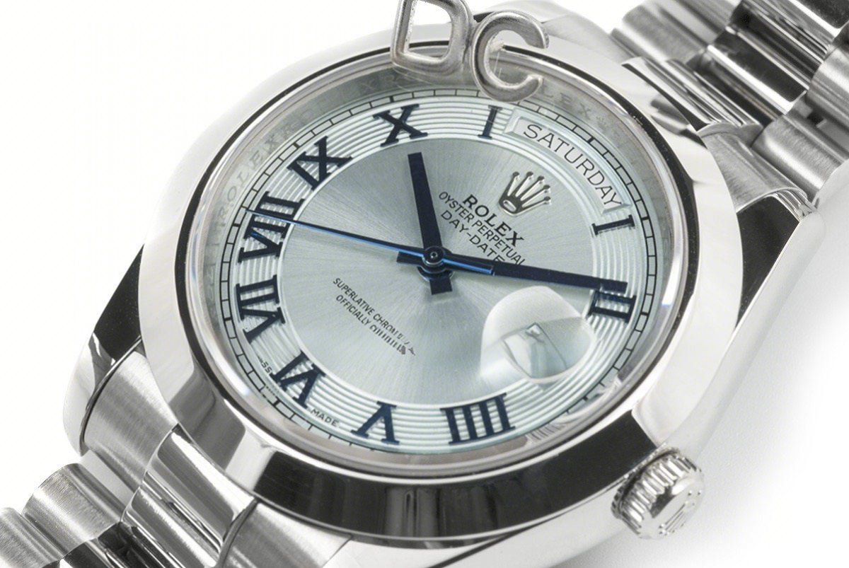 Rolex Day-Date II 218206 President Platinum Ice Blue Dial-fasswatch