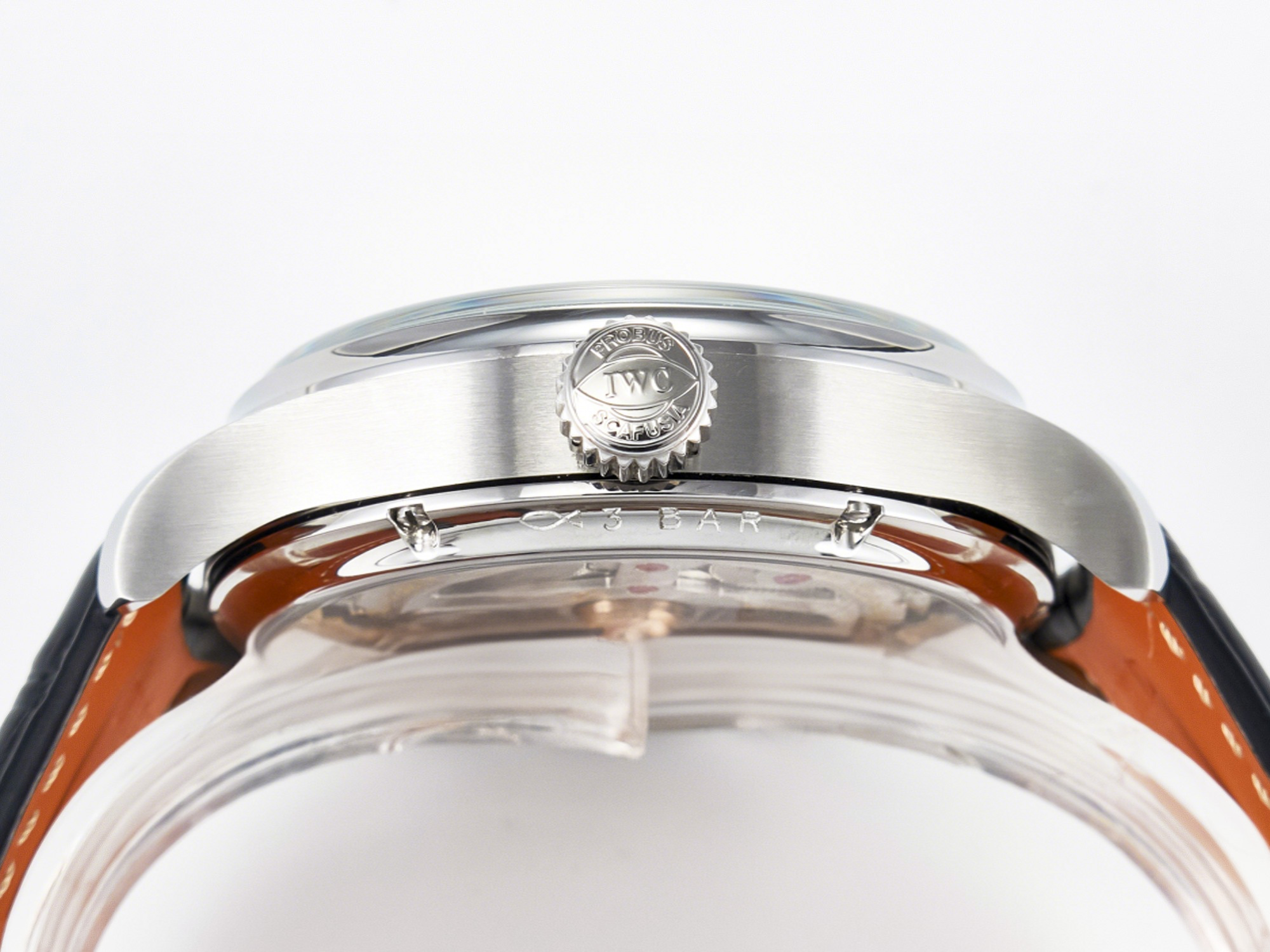 IWC IW5033 Portugieser Perpetual Calendar SS V9F 1:1 Best Edition White Dial on Black Leather Strap A52610-fasswatch