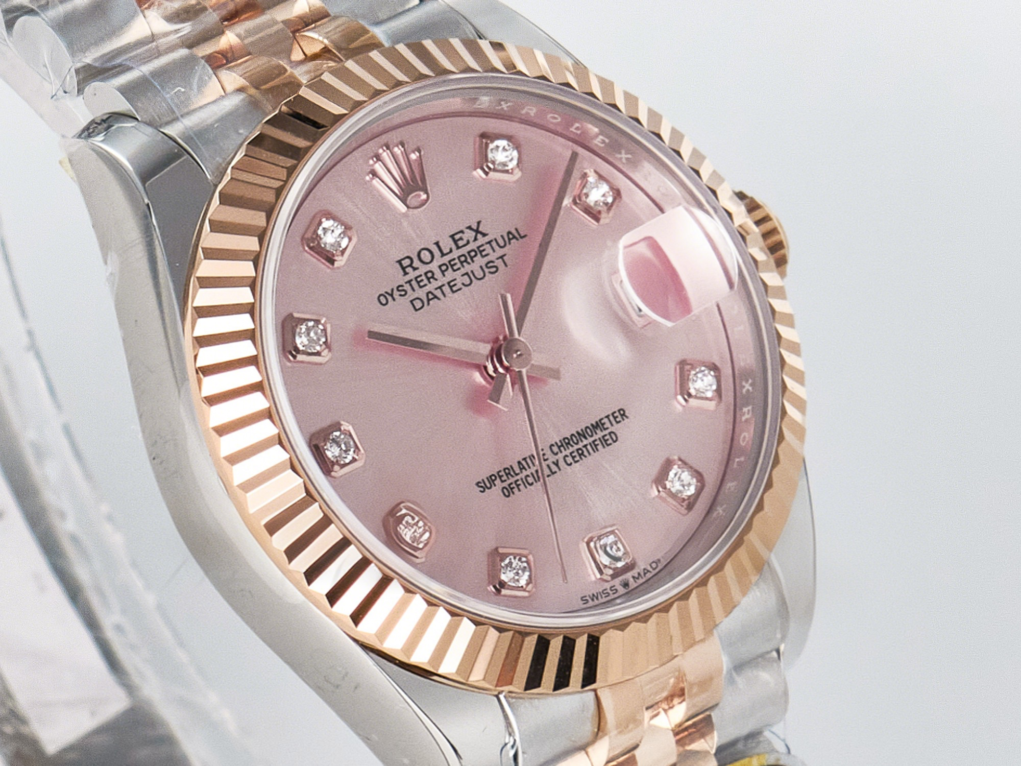 Rolex DateJust 31 278271 ARF 1:1 Best Edition 904L Steel RG Diamonds Dial on SS/RG Jubilee Bracelet ETA 2688-fasswatch