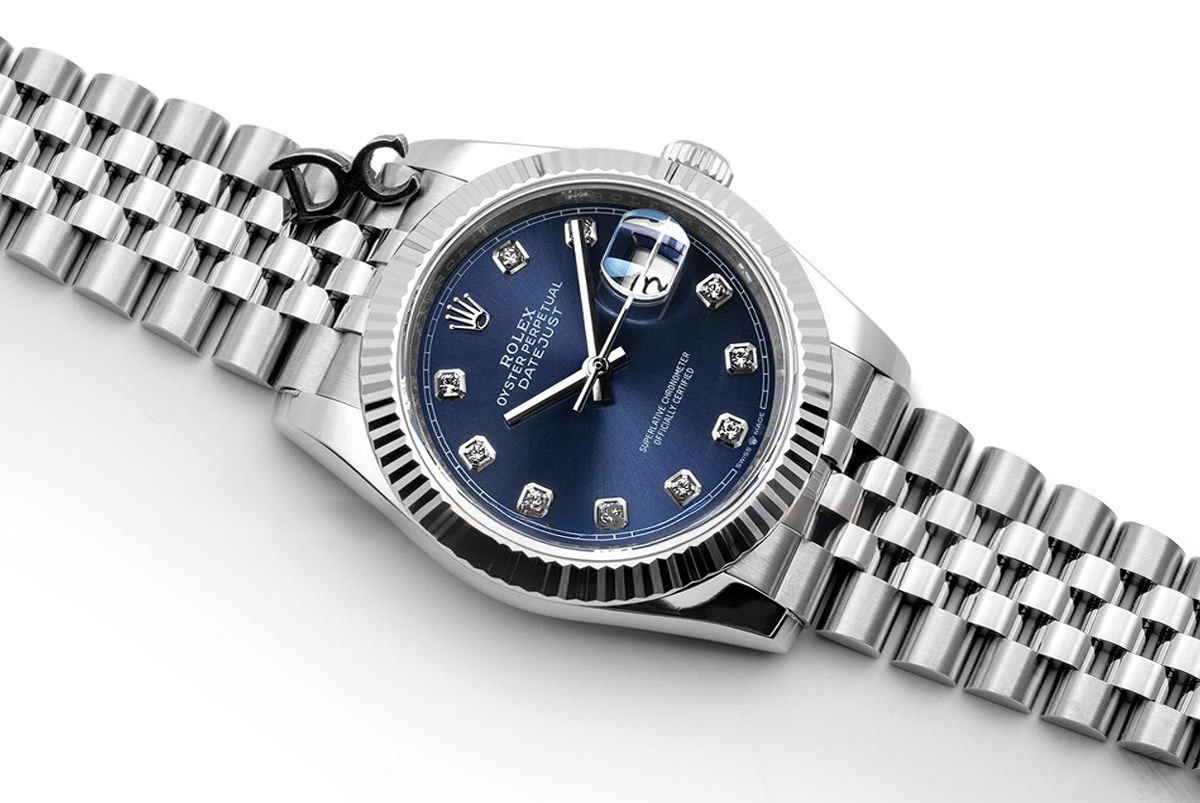 Rolex Datejust 36 116234 Blue Dial with Diamond Markers-fasswatch