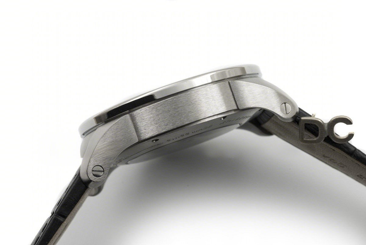 Calibre de Cartier White Dial on Black Leather Strap-fasswatch