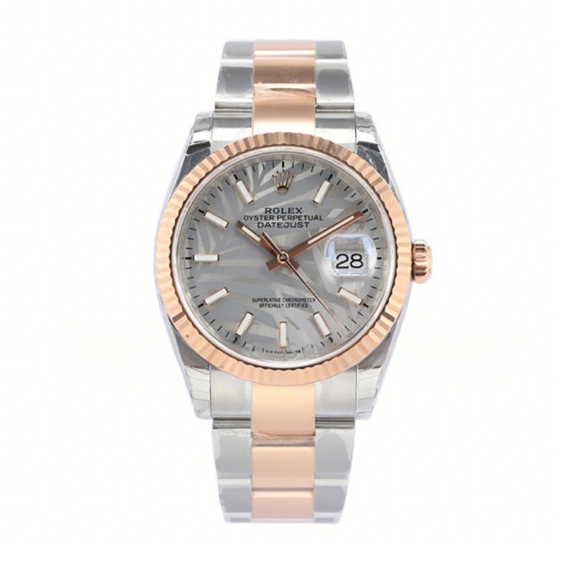 Rolex Datejust 36 126231 Silver Dial in Steel/Everose Gold-fasswatch