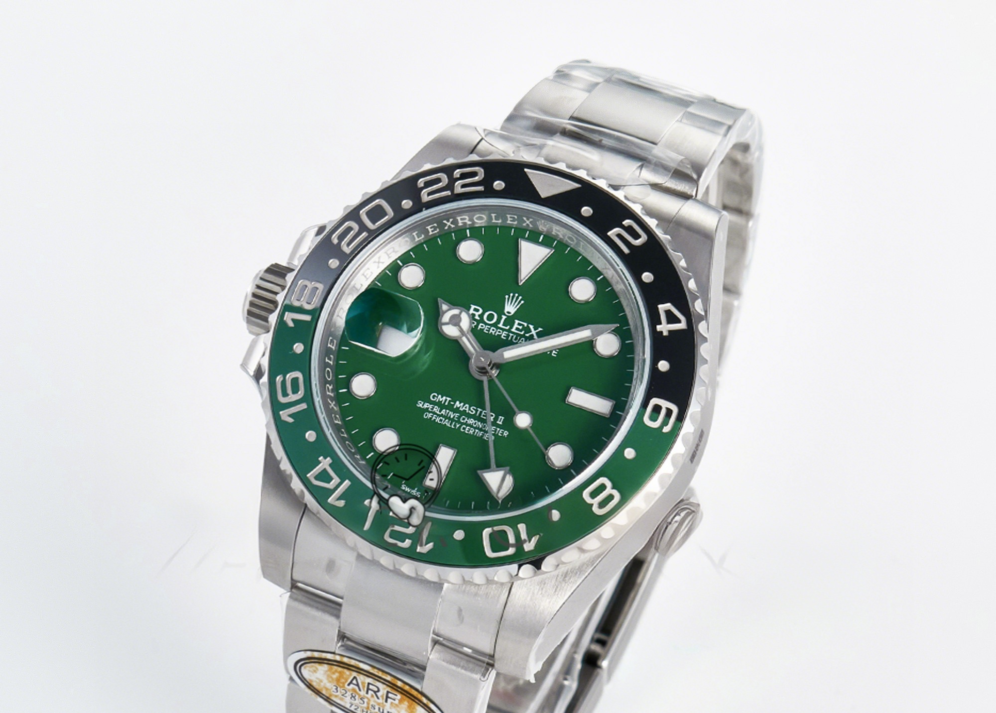 Rolex GMT-Master II 126729 VTNR ARF 1:1 Best Edition Green Dial On SS Bracelet SH3285 CHS-fasswatch