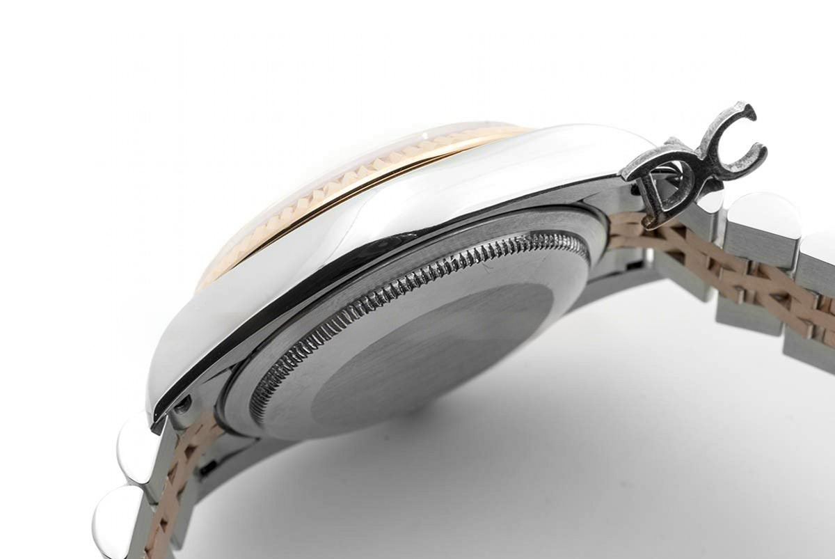 Rolex Datejust II 116333 Pink Dial in Rose Gold/Steel with Diamond Markers-fasswatch