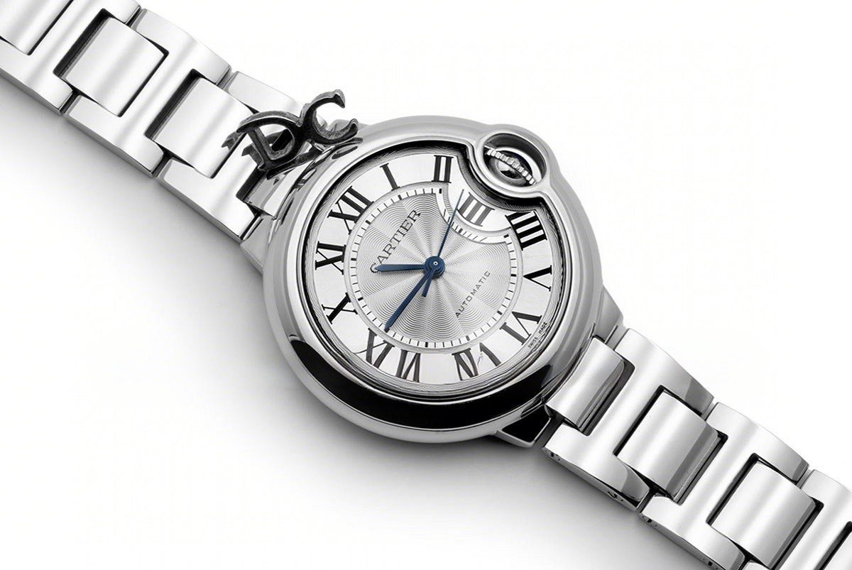 Cartier Ballon Bleu De Cartier 36mm Silver Dial in Steel-fasswatch