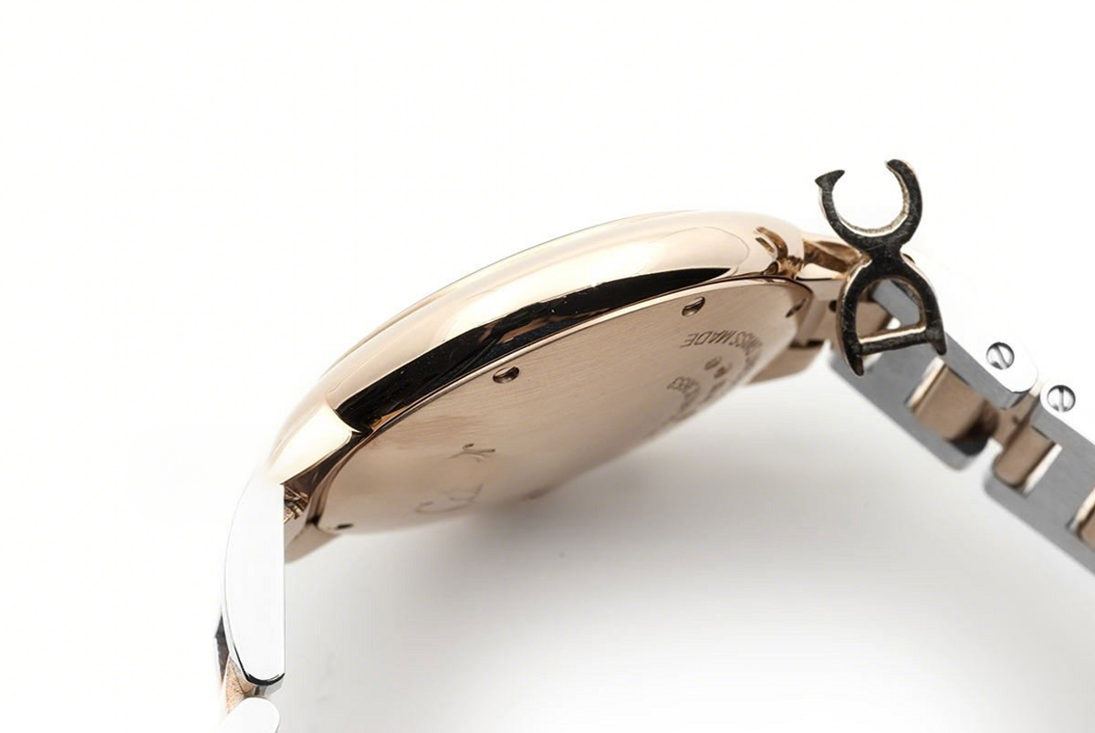 Cartier Ballon Bleu De Cartier 28mm White Dial in Pink Gold/Steel-fasswatch