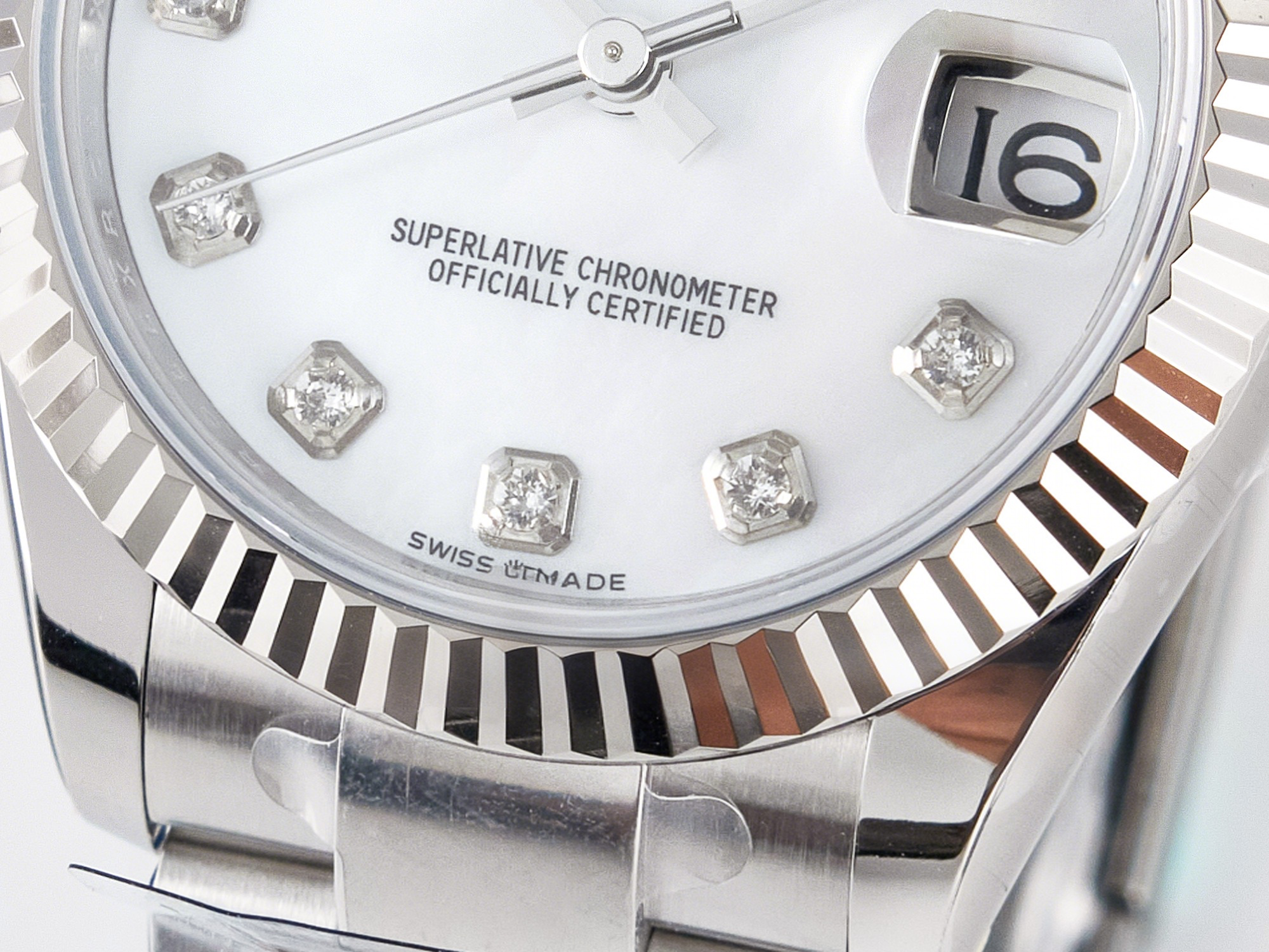 Rolex DateJust 31 278274 ARF 1:1 Best Edition 904L Steel White MOP Diamonds Dial on SS Oyster Bracelet ETA 2688-fasswatch